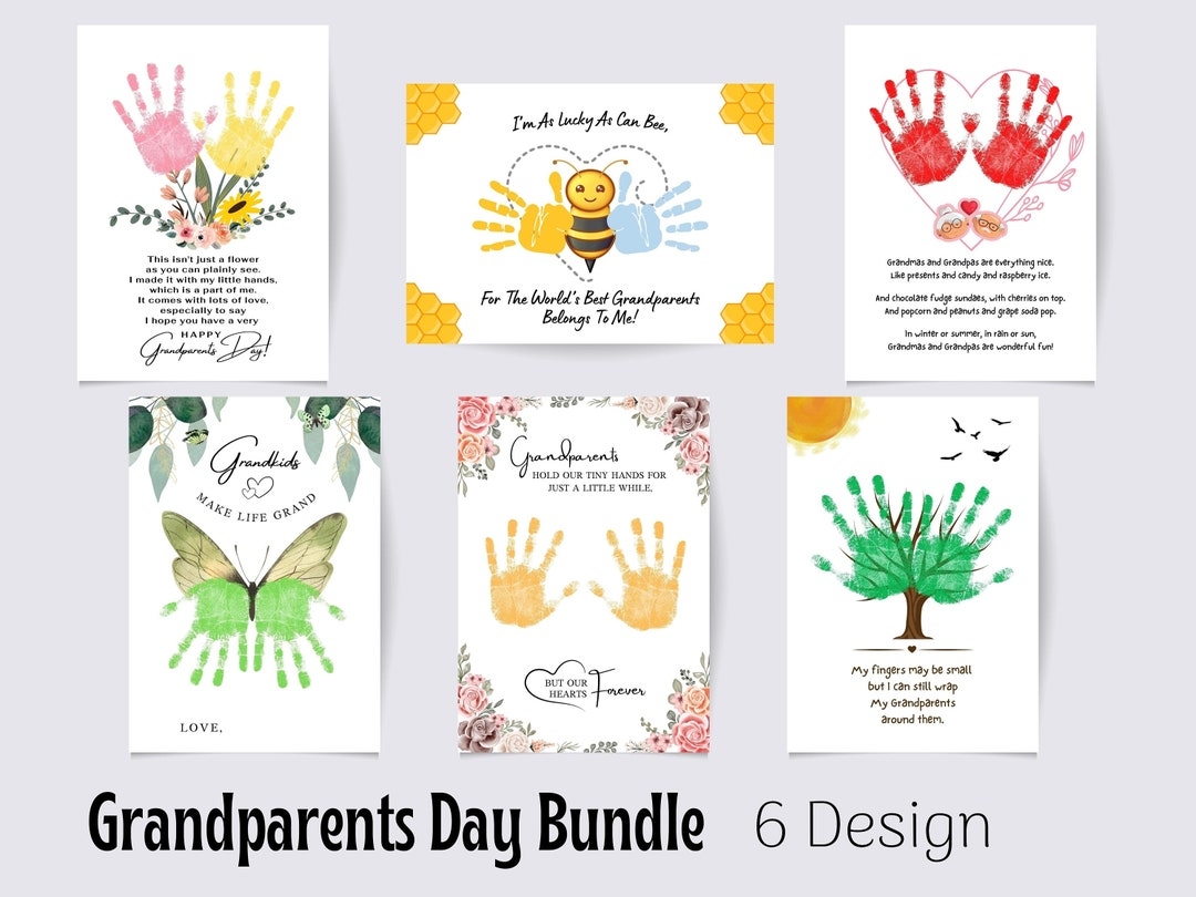 Buy Grandparents Day Bundle Grandparents Handprint Art Craft Gift For Grandma And Grandpa Kids Baby Toddler Keepsake DIY Card Printable Online Buy Grandparents Day Bundle Grandparents Handprint Art Craft Gift For Grandma And Grandpa Kids Baby Toddler Keepsake DIY Card Printable Online