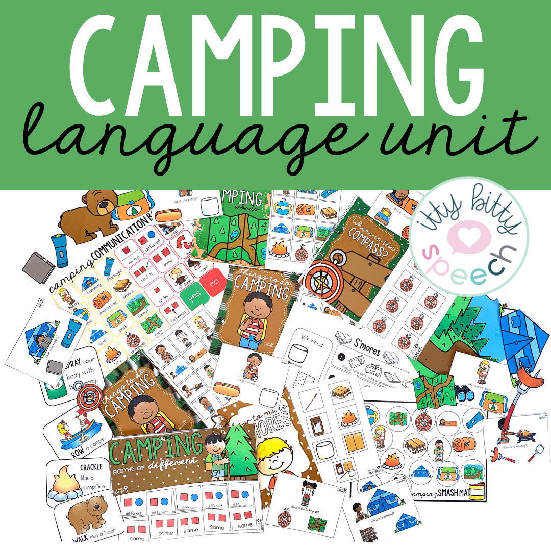 Camping Interactive Preschool Language Activities For Summer Speech Therapy BOOM Deck Itty Bitty Speech Camping Interactive Preschool Language Activities For Summer Speech Therapy BOOM Deck Itty Bitty Speech