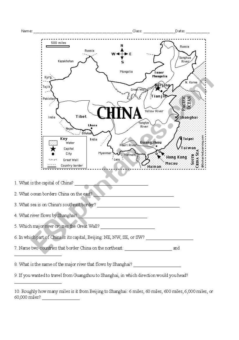 China ESL Worksheet By Libbedizon