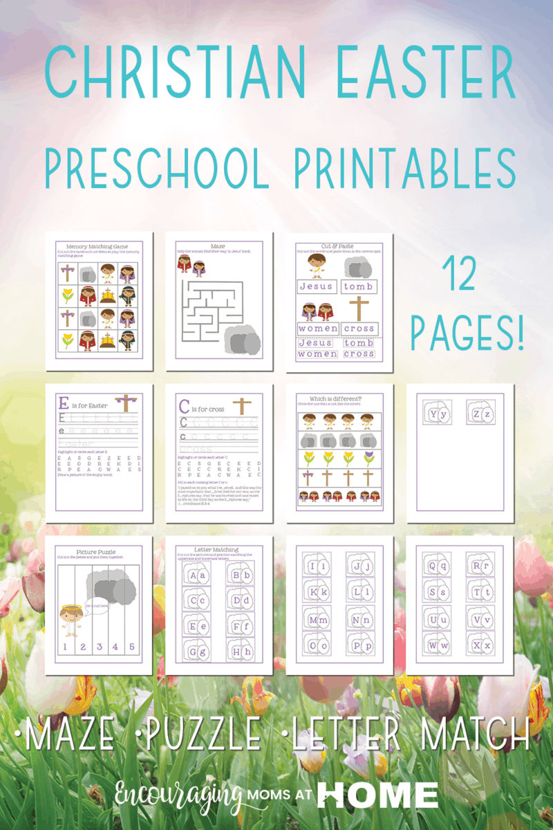 Christian Easter Preschool Printables Pack And Activities For Kids Christian Easter Preschool Printables Pack And Activities For Kids
