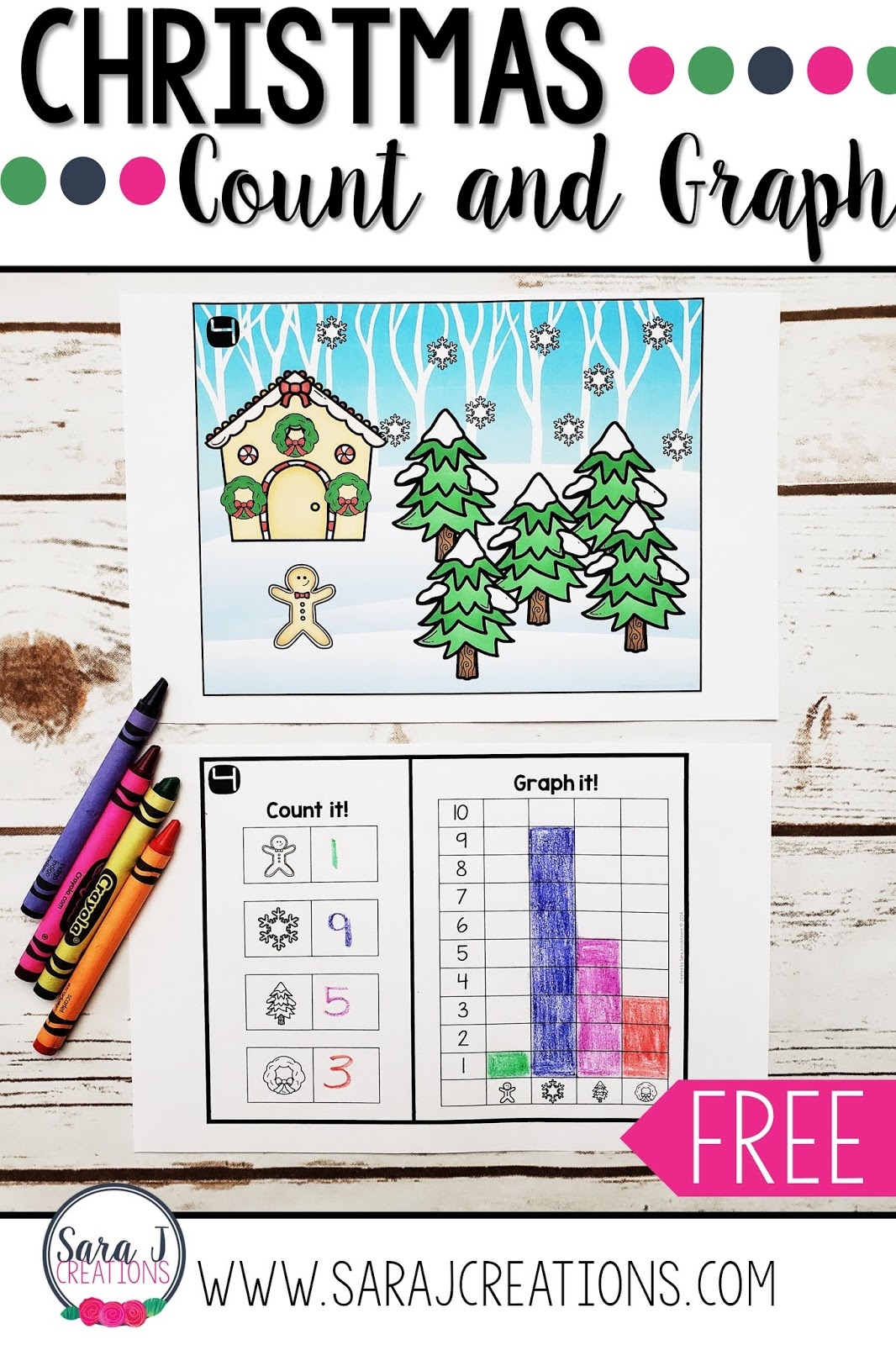 Free Printable Christmas Math Grid Worksheets