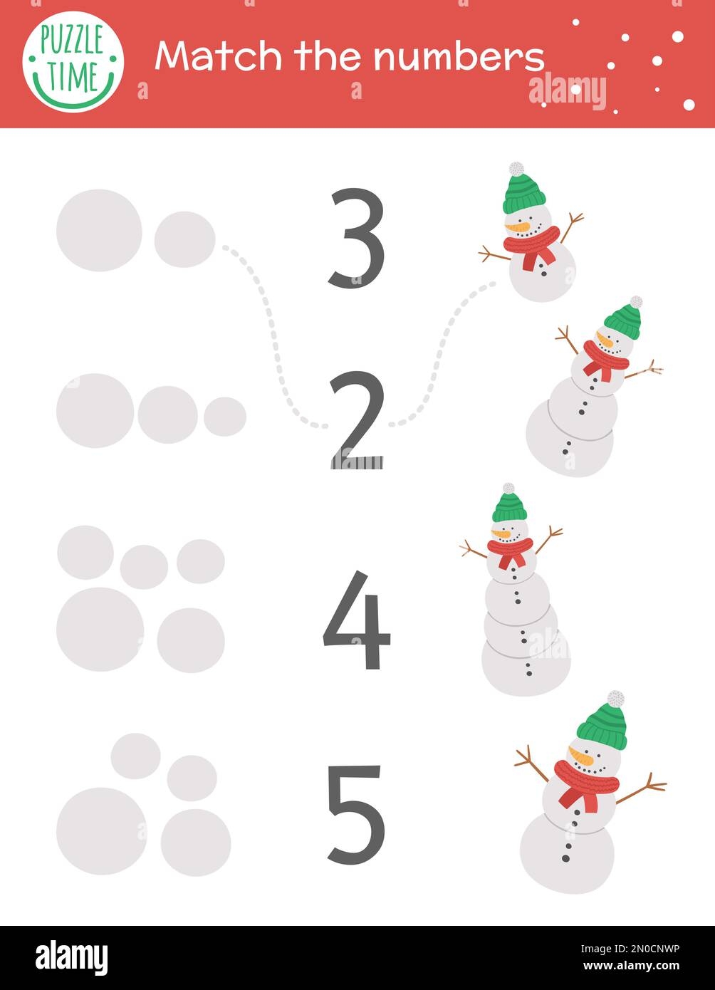 Christmas Matching Game With Snowman Winter Math Activity For Preschool Children Educational New Year Printable Counting Worksheet With Cute Funny E Stock Vector Image U0026 Art Alamy Christmas Matching Game With Snowman Winter Math Activity For Preschool Children Educational New Year Printable Counting Worksheet With Cute Funny E Stock Vector Image U0026 Art Alamy