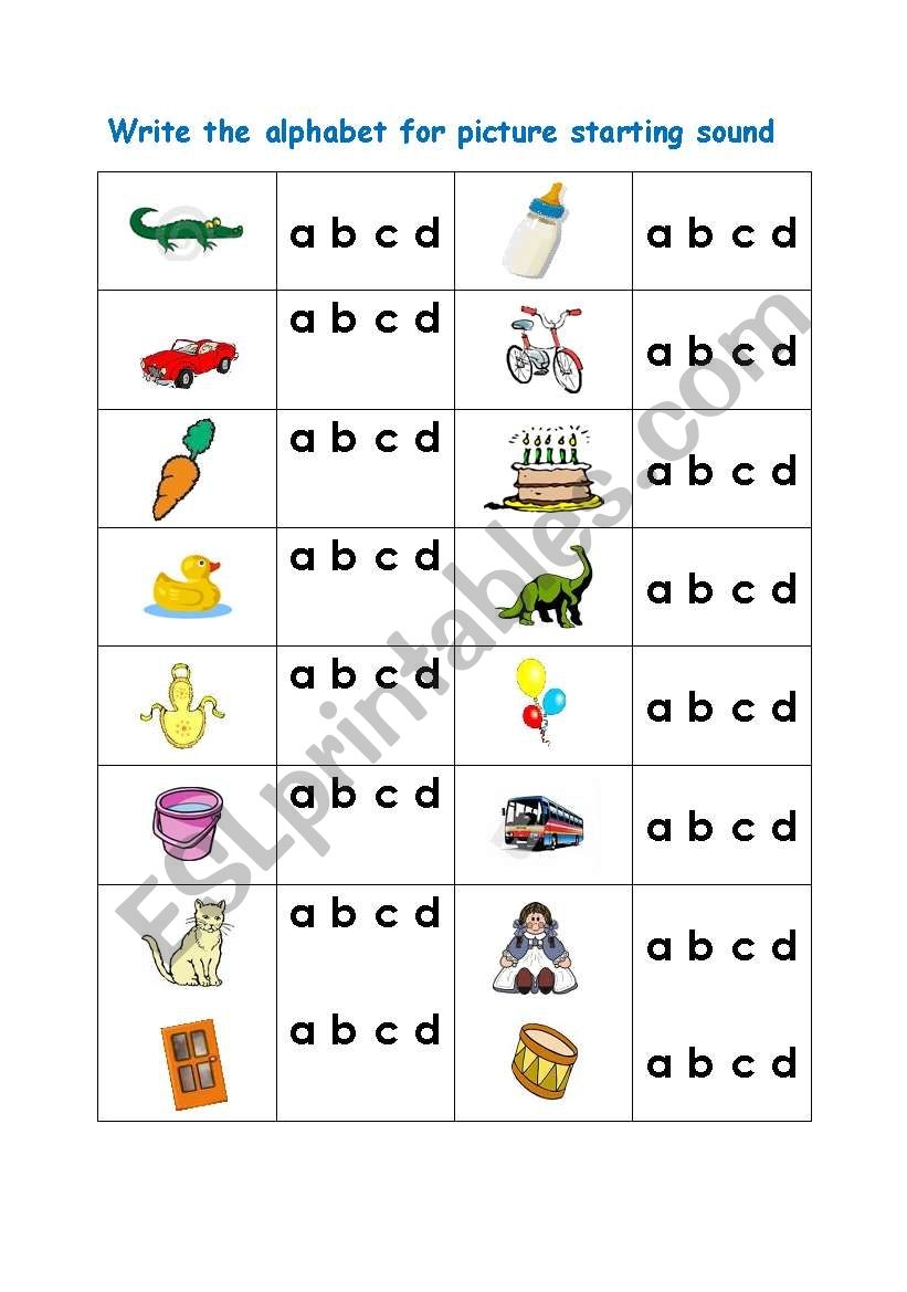 Circle The Correct Alphabet Part 1 A B C D ESL Worksheet By Barkha Circle The Correct Alphabet Part 1 A B C D ESL Worksheet By Barkha
