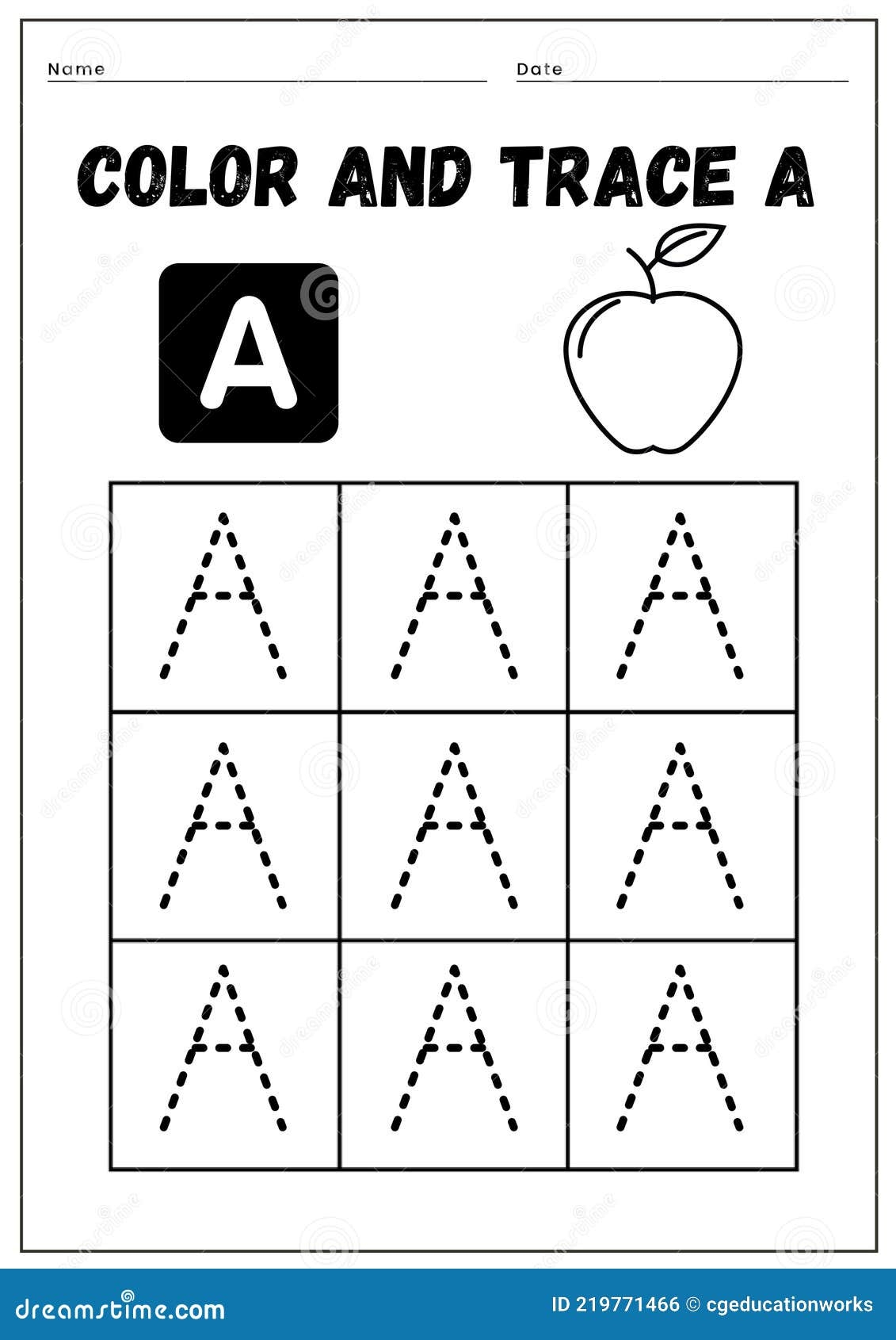 Alphabet Tracing And Coloring Worksheets