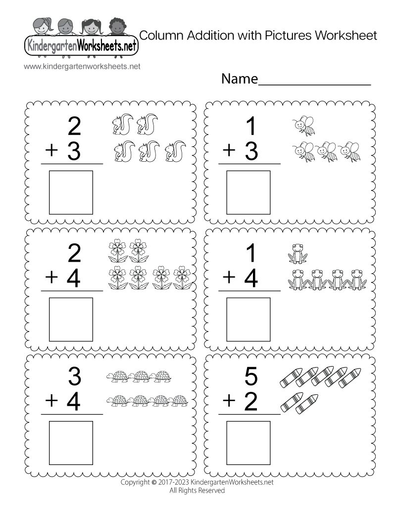 Column Addition With Pictures Worksheet Free Printable Digital U0026 PDF