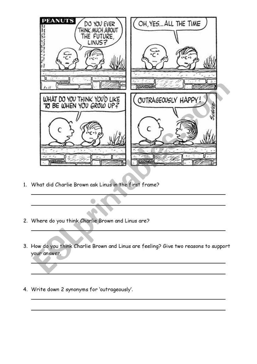 Comic Strip Comprehension Indirect Speech 2 ESL Worksheet By 