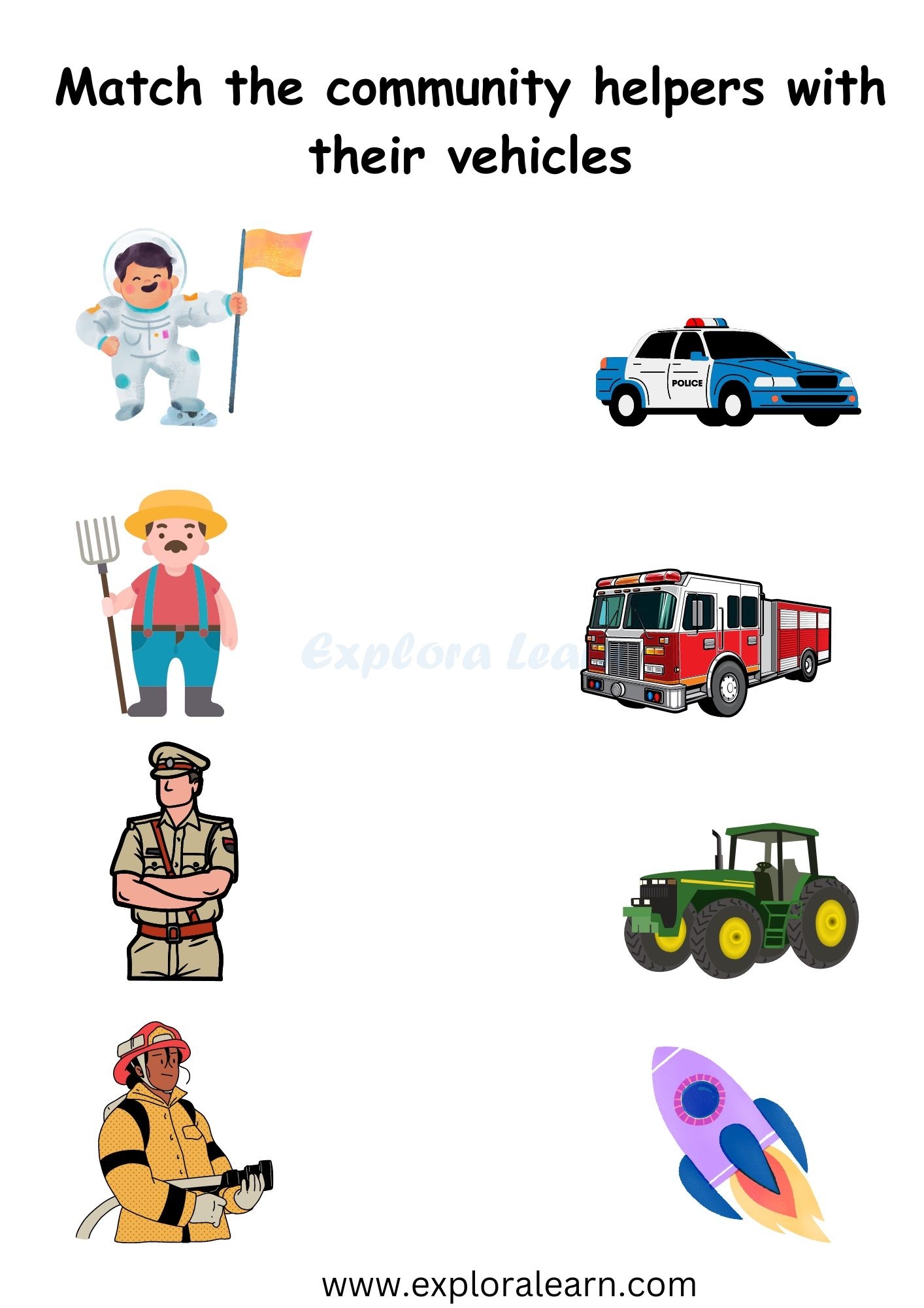 Community Helper Vehicles Worksheets For Preschool And 