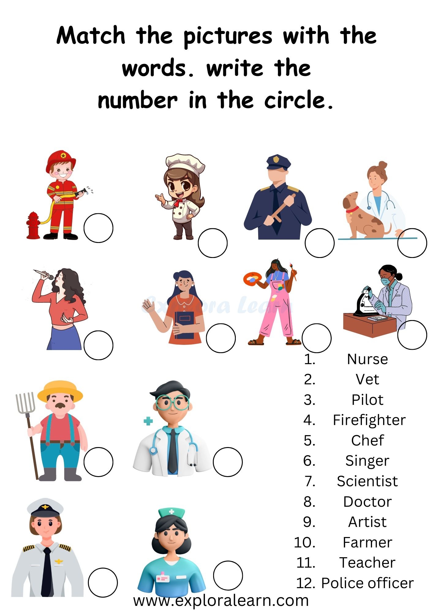 Community Helpers Printables Worksheets For Preschool And Kindergarten 2 To 6 Years Kids