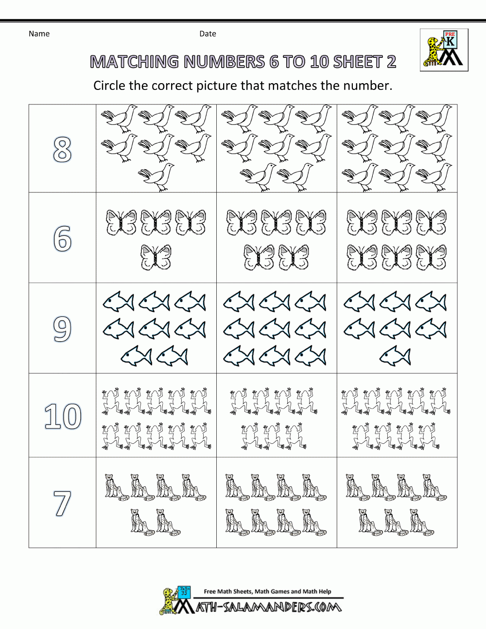 Compare Fewer More Same Pre K Math Kindergarten Worksheets Numbers Worksheets Library