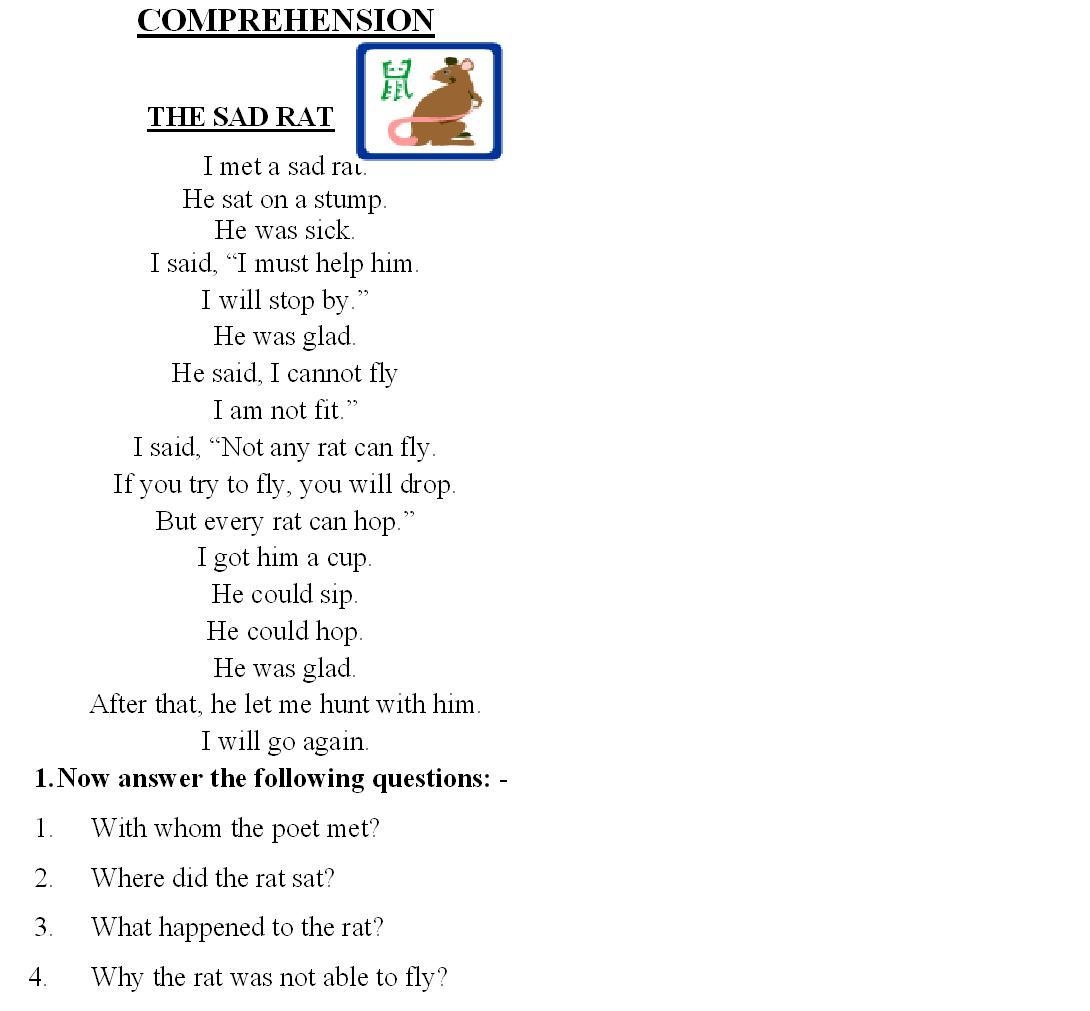 Comprehension 2 Comprehension 2