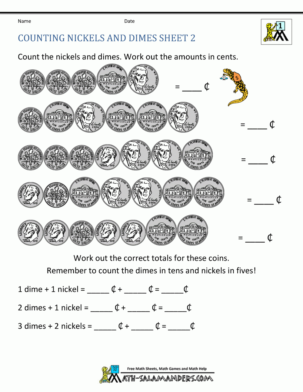 Counting Money Worksheets 1st Grade Counting Money Worksheets 1st Grade