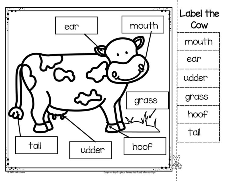 Cows Theme Activities And Printables For Preschool And