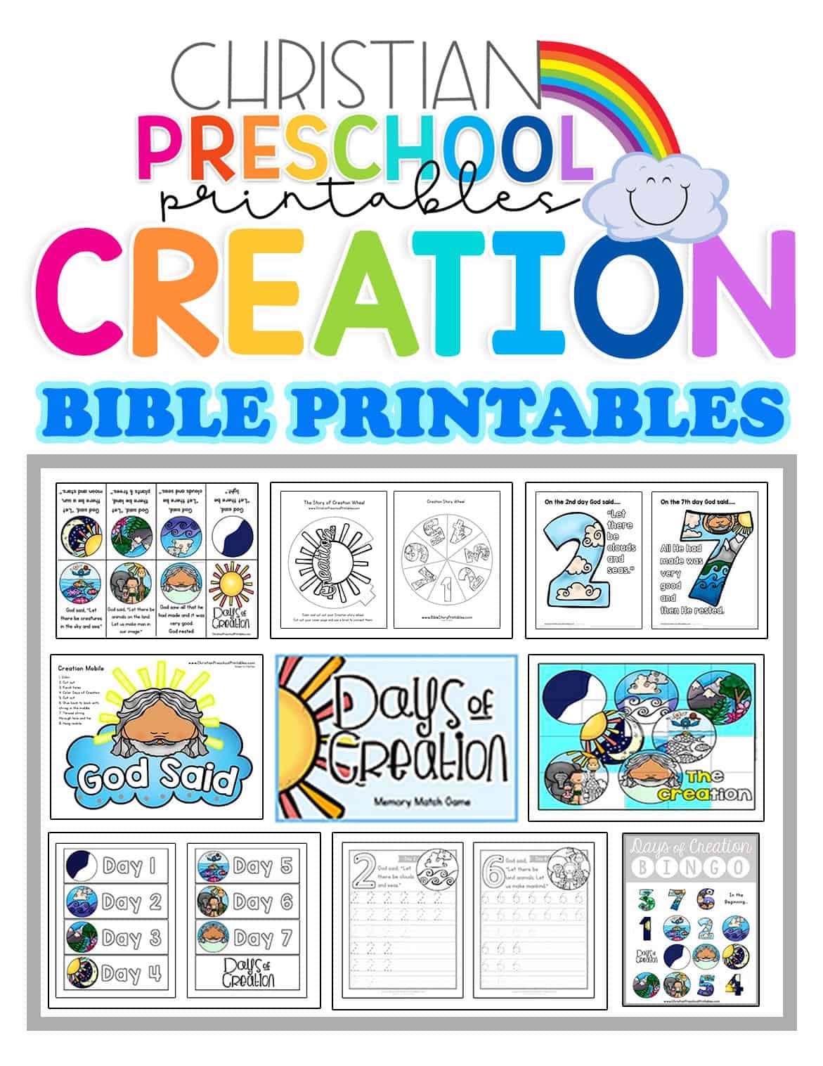 Creation Preschool Printables Christian Preschool Printables Creation Preschool Printables Christian Preschool Printables