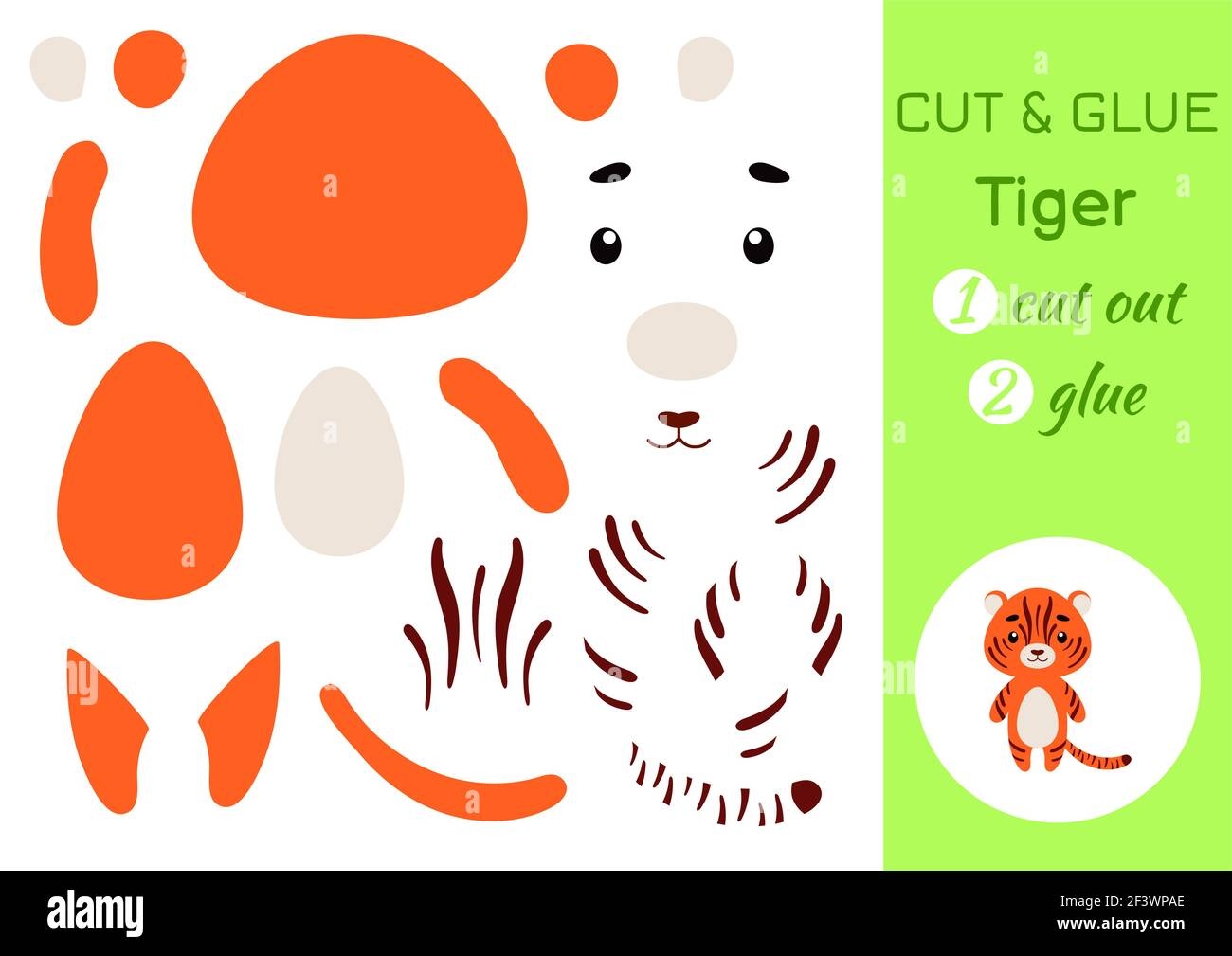 Cut And Glue Paper Little Tiger Kids Crafts Activity Page Educational Game For Preschool Children DIY Worksheet Kids Art Game And Activities Jigsa Stock Vector Image U0026 Art Alamy Cut And Glue Paper Little Tiger Kids Crafts Activity Page Educational Game For Preschool Children DIY Worksheet Kids Art Game And Activities Jigsa Stock Vector Image U0026 Art Alamy