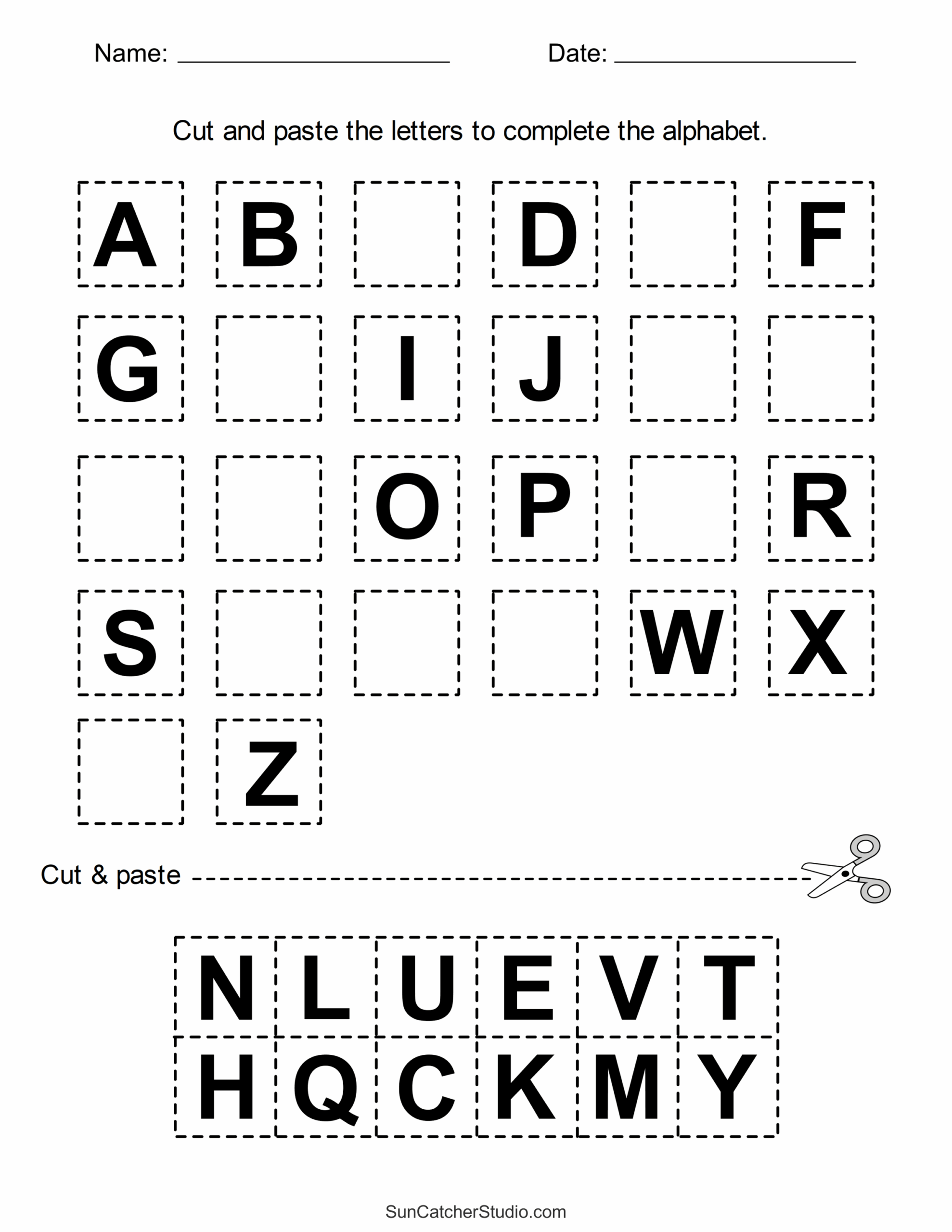 Free Printable Worksheets For Kindergarten Students