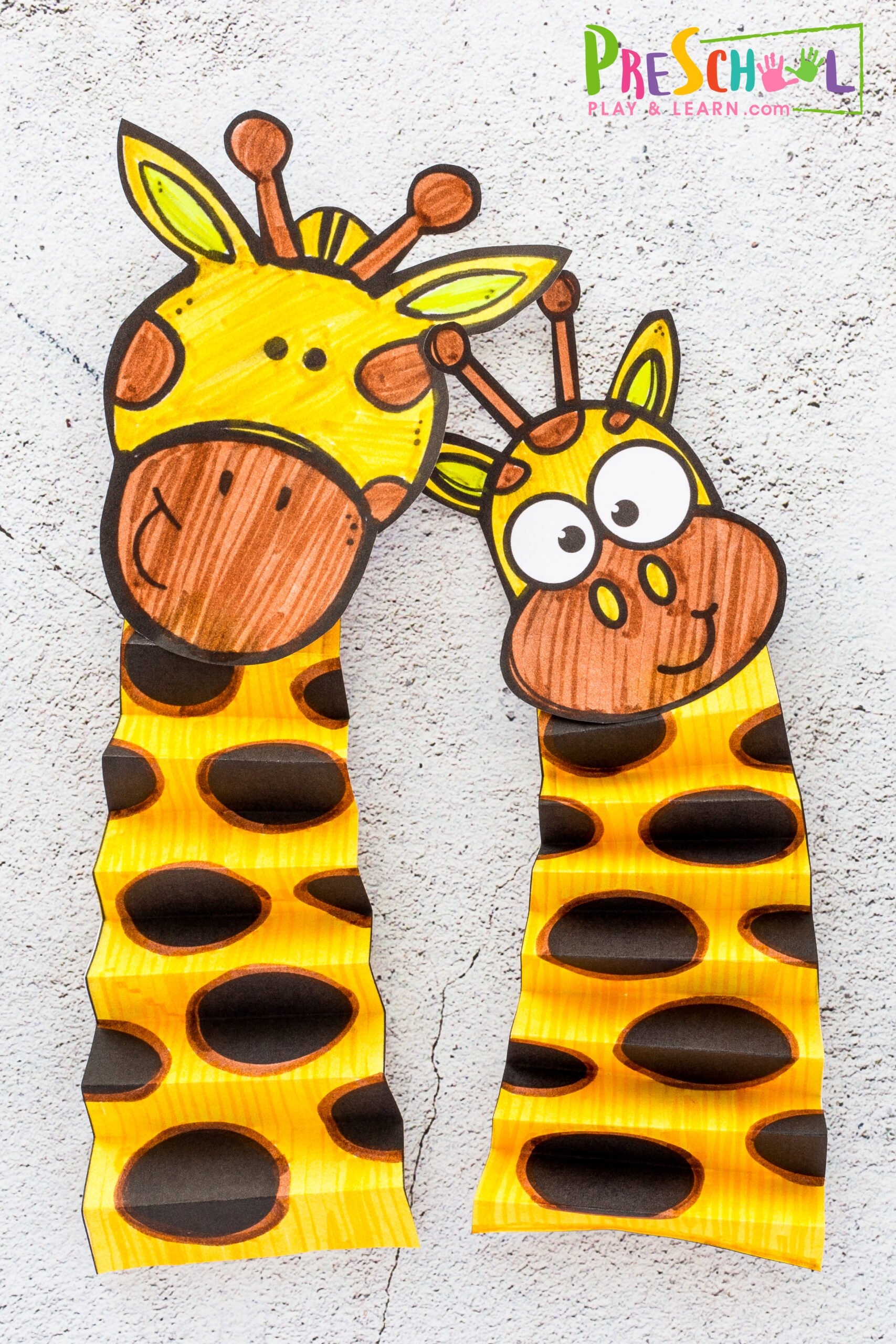 Cute FREE Printable Giraffe Paper Craft For Preschoolers Cute FREE Printable Giraffe Paper Craft For Preschoolers
