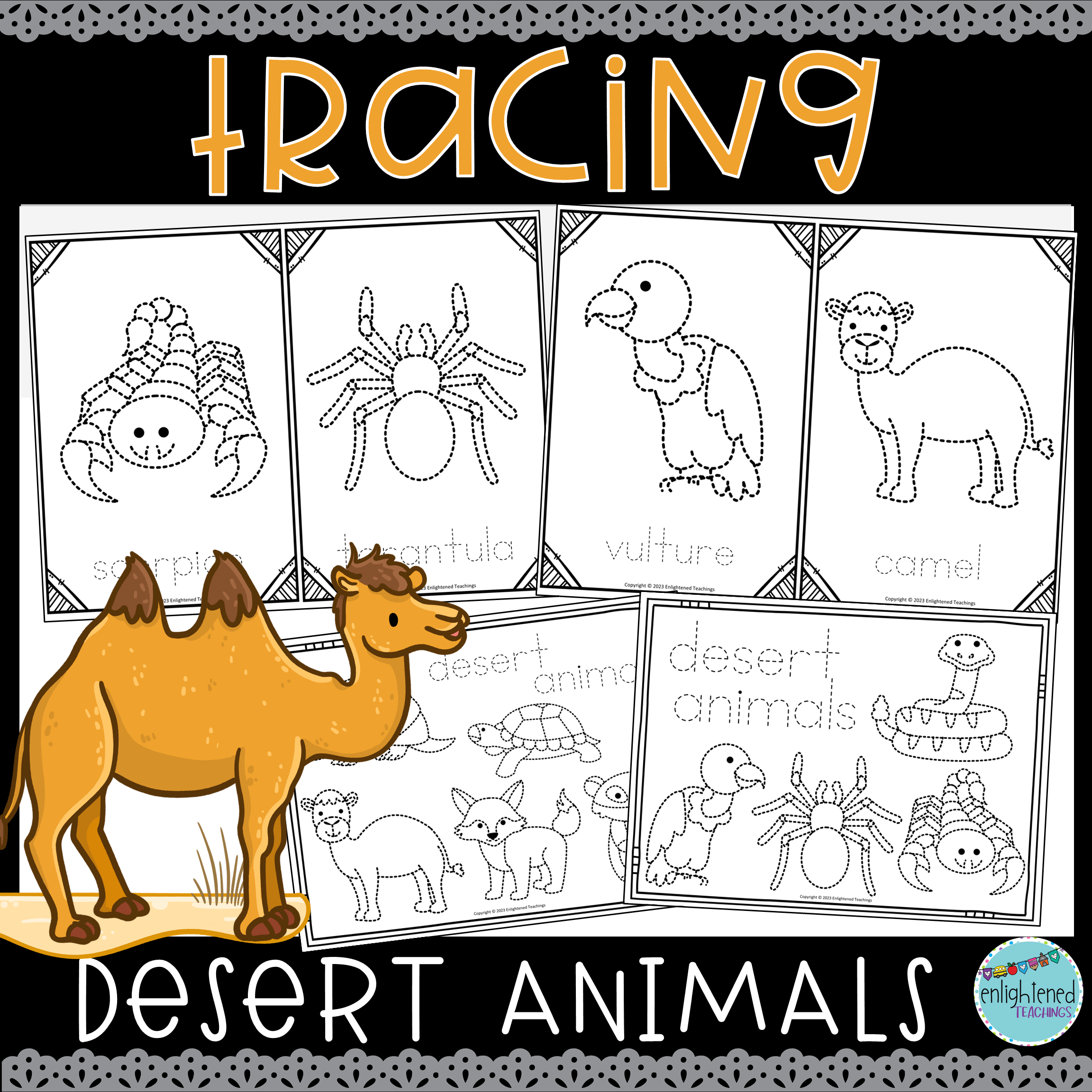 Desert Animals Tracing Worksheets Fine Motor Activity Tracing U0026 Prewriting Made By Teachers Desert Animals Tracing Worksheets Fine Motor Activity Tracing U0026 Prewriting Made By Teachers