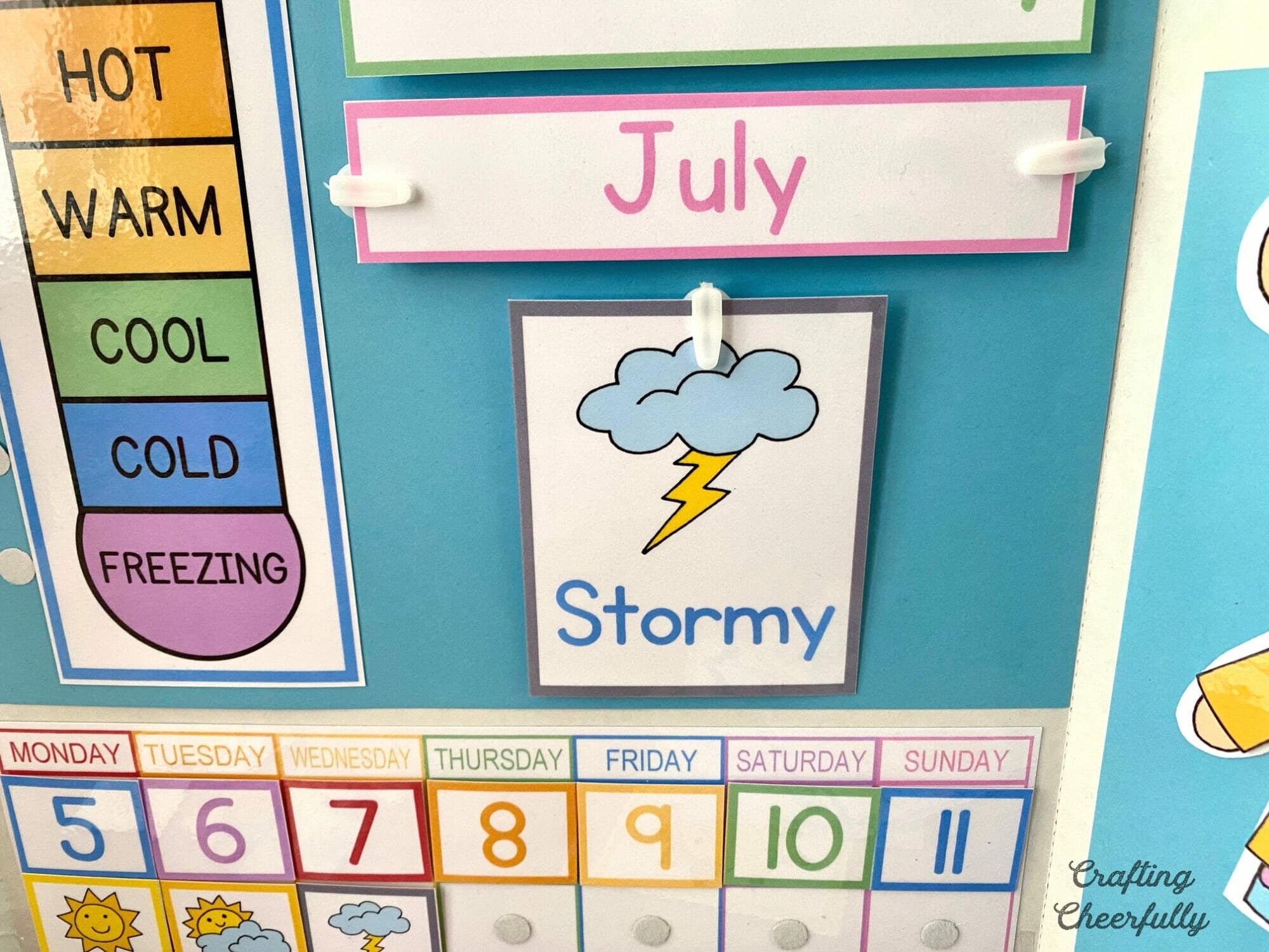 Preschool Calendar Board Weather Printables Preschool Calendar Board Weather Printables