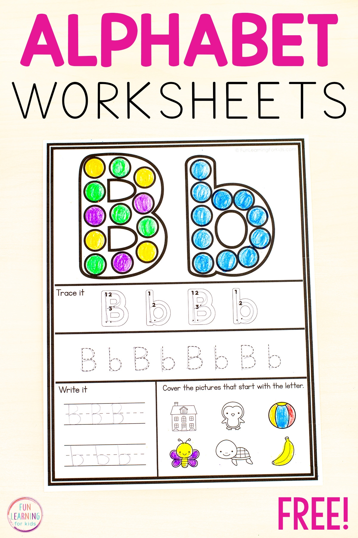 Dot The Letter Alphabet Worksheets