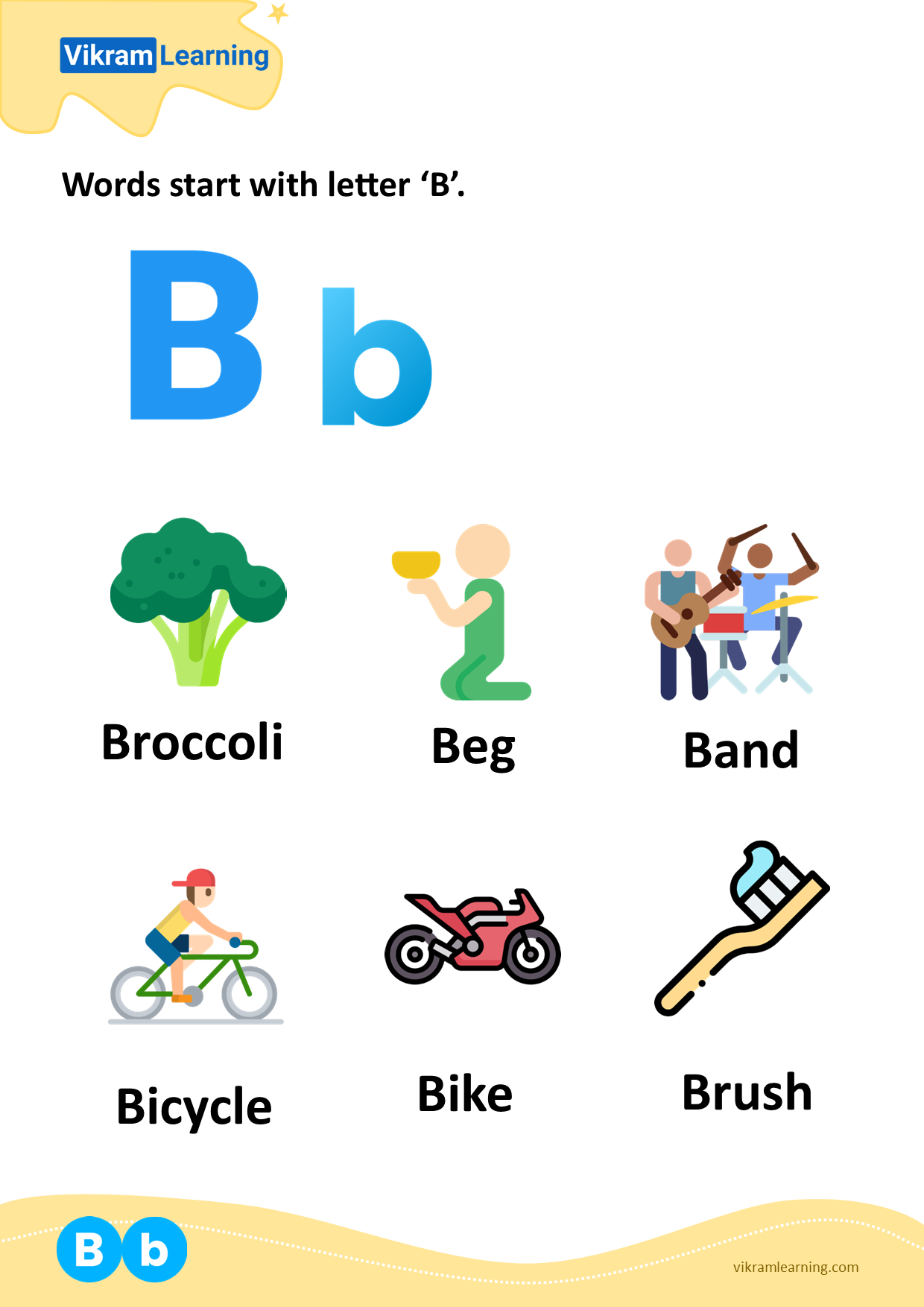 Download B Letter Words Worksheets For Free Vikramlearning