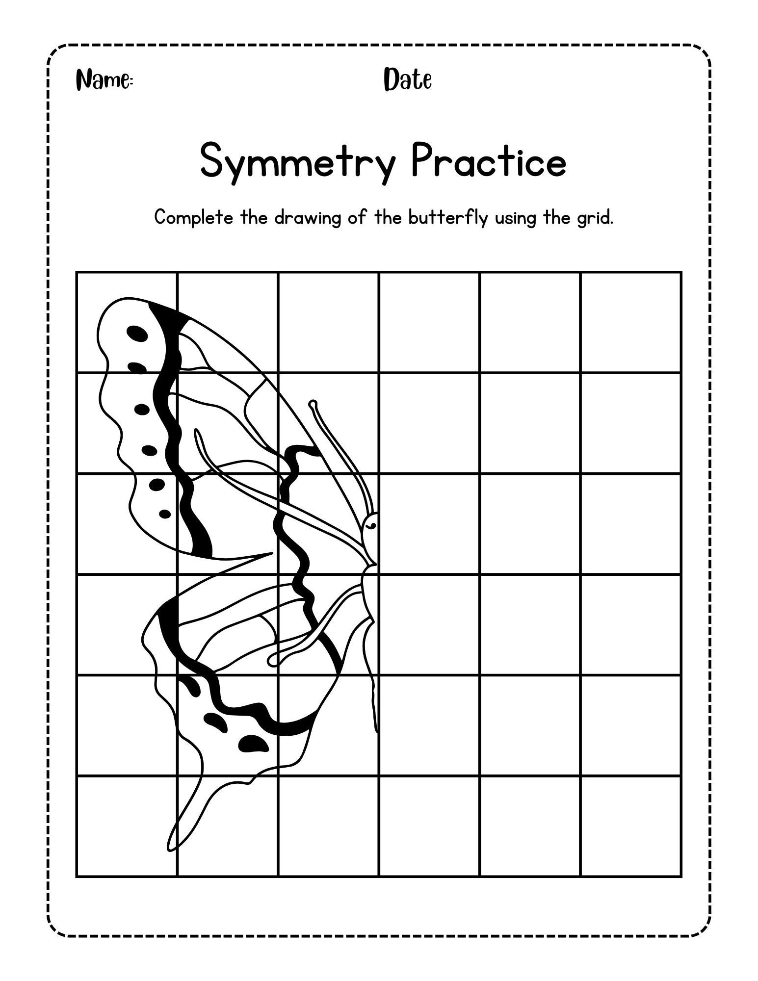 Drawing Symmetry Worksheet Education World Drawing Symmetry Worksheet Education World