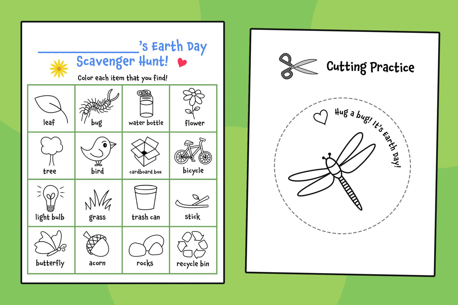 Earth Day Printables For Preschool