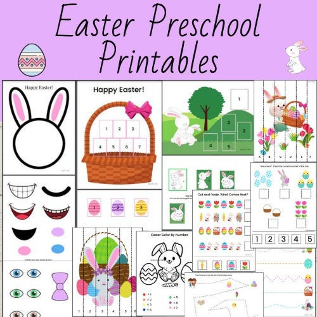 Easter Preschool Activities Easter Preschool Printable Easter Activities Preschool Easter Worksheet Easter Worksheet Preschool Etsy