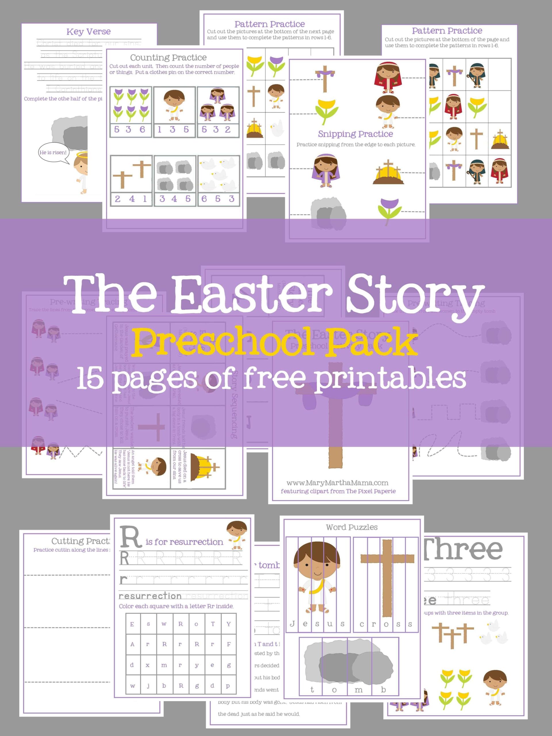 Easter Preschool Pack Of Printables Mary Martha Mama