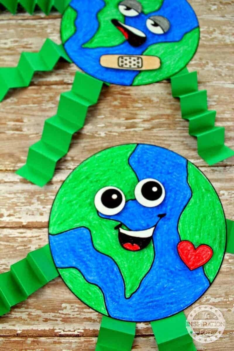Easy Earth Day Activity Happy Earth Sad Earth Printable The Inspiration Edit