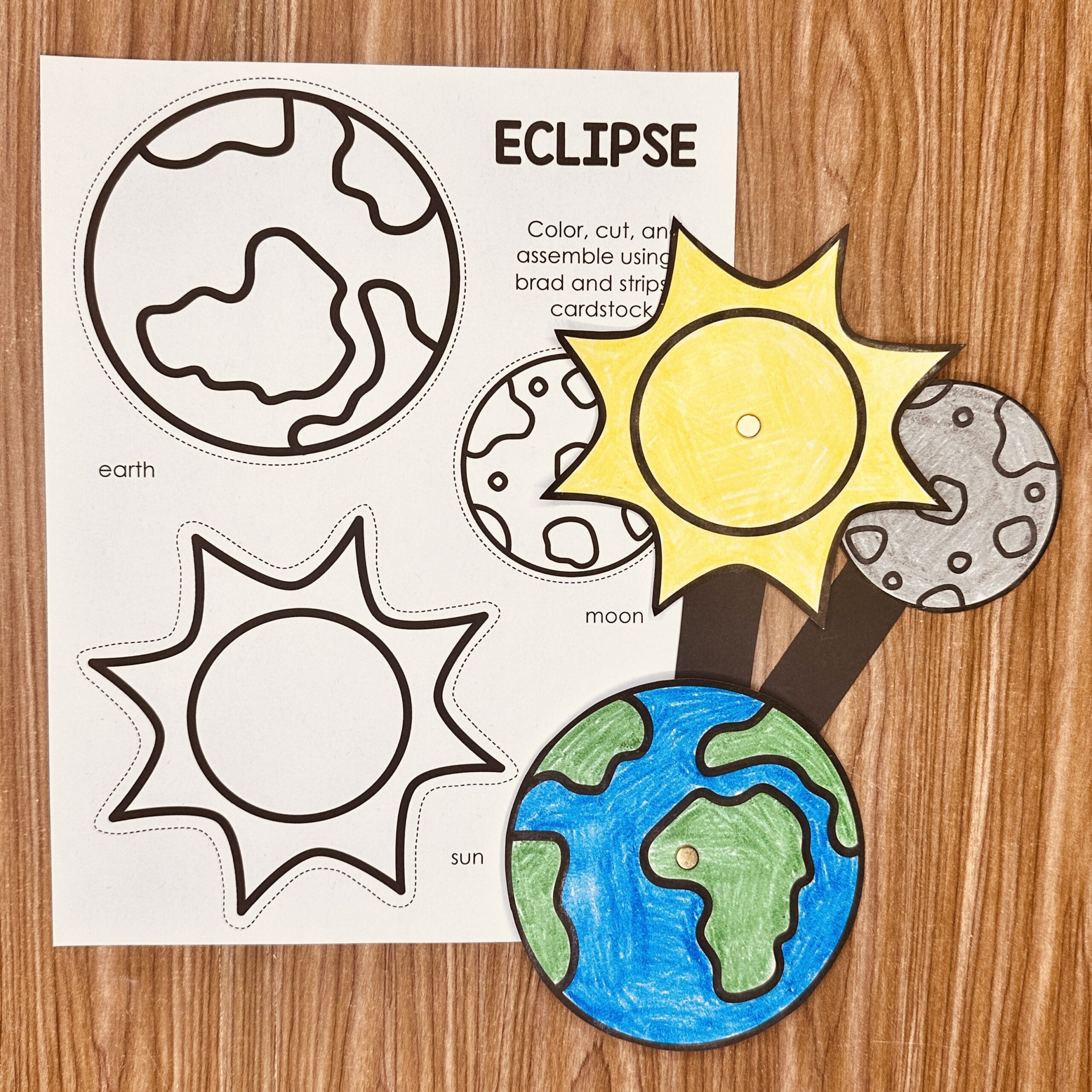 Solar Eclipse Preschool Printable Solar Eclipse Preschool Printable