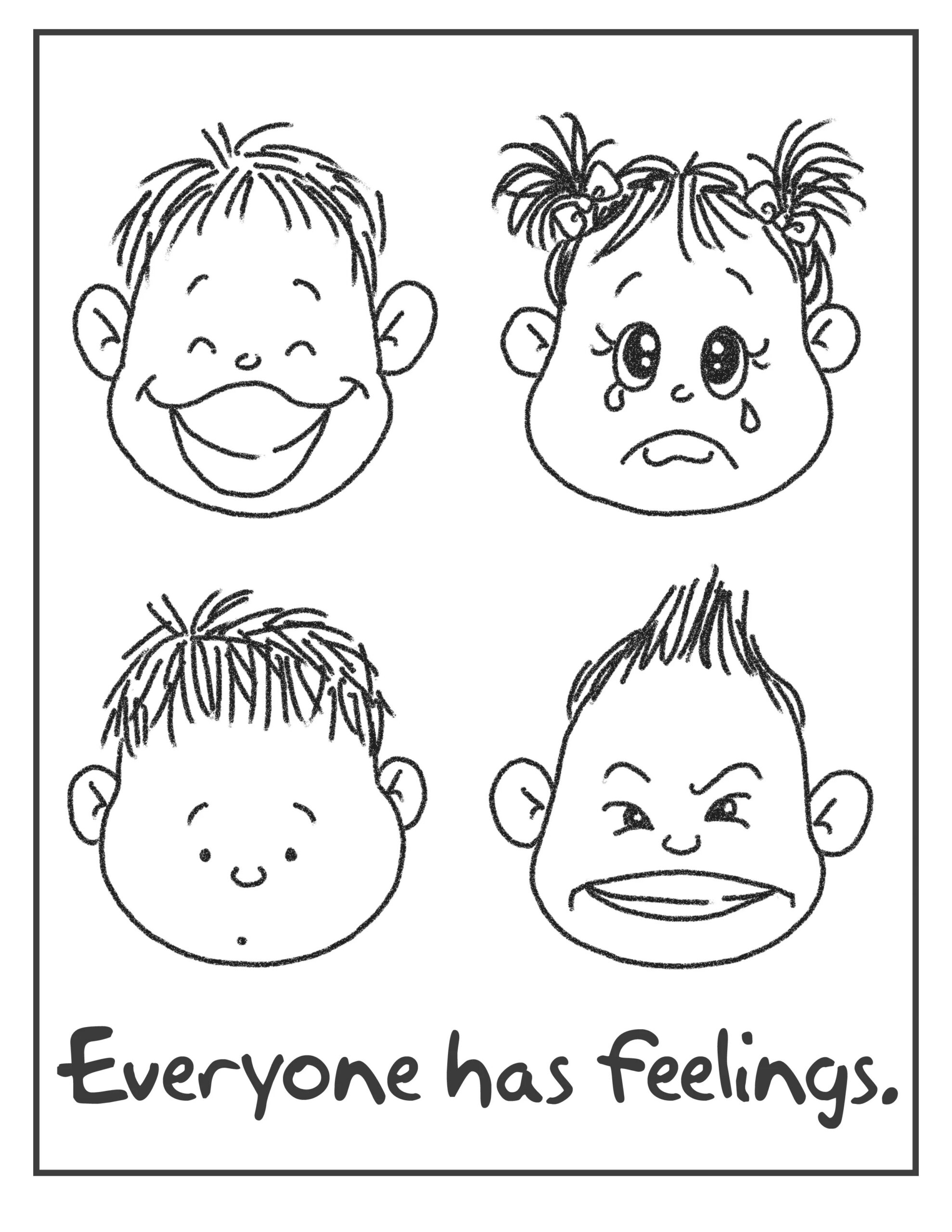Emotion Coloring Pages Worksheets Library