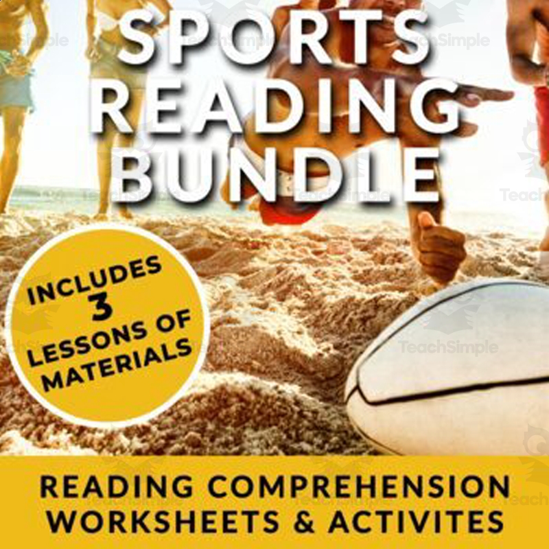 Engaging Sports Reading Comprehension Worksheets ESL U0026 High School Intermediate Advanced Level By Teach Simple