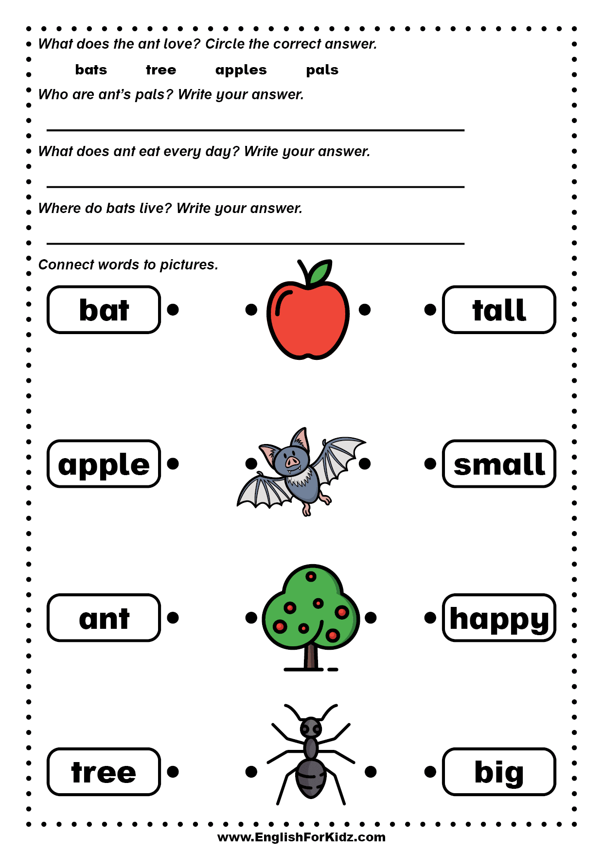Kindergarten Worksheets Free Reading