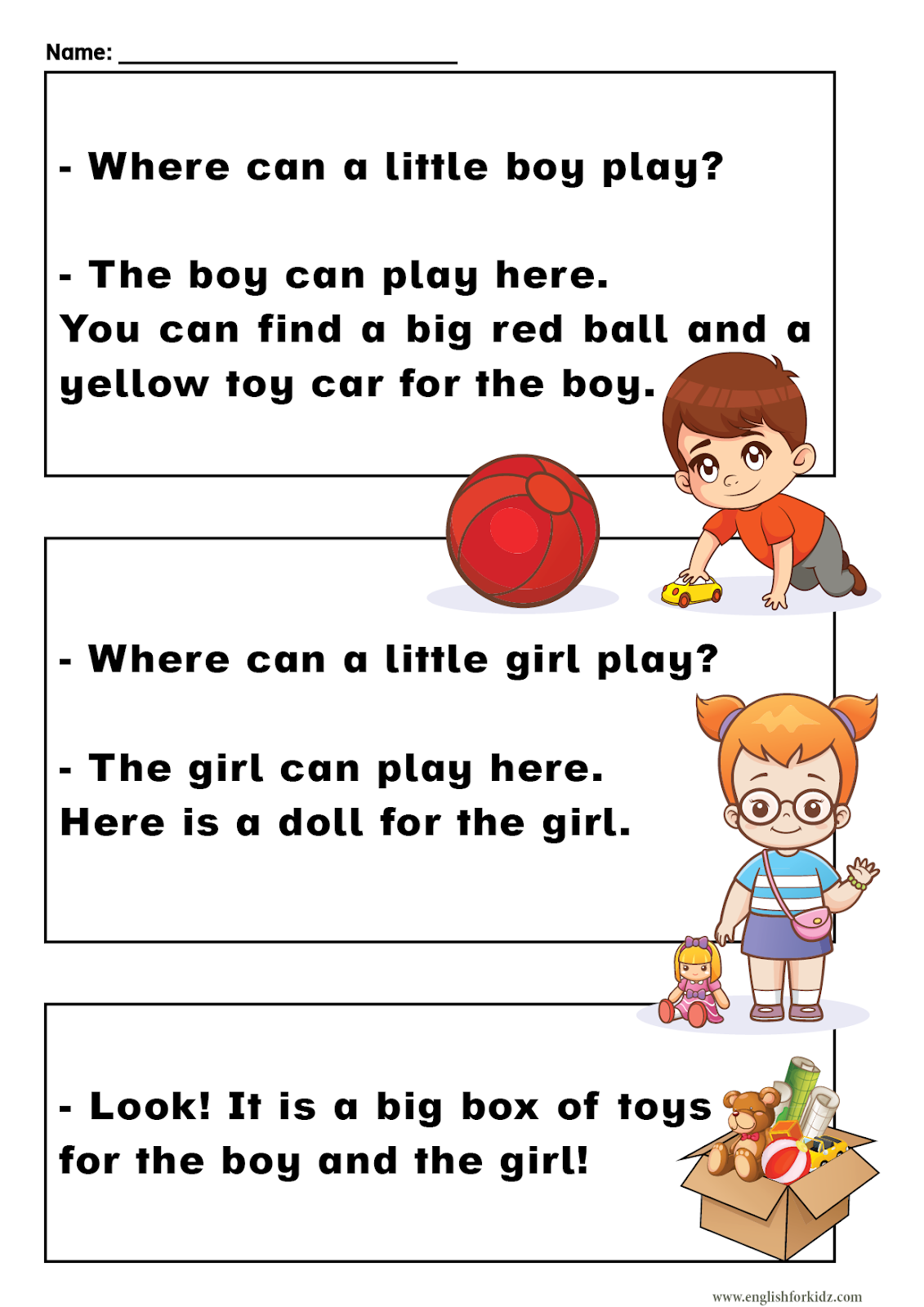 English For Kids Step By Step Sight Words Reading Passages And Worksheets Library