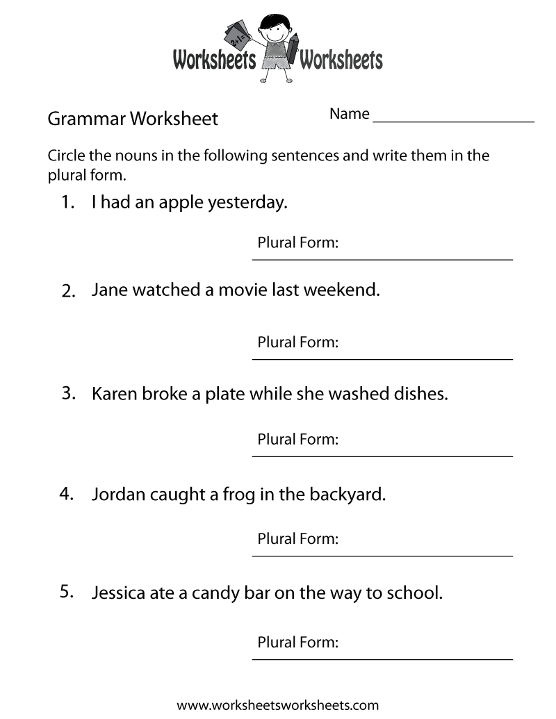 English Grammar Worksheet Worksheets Worksheets English Grammar Worksheet Worksheets Worksheets