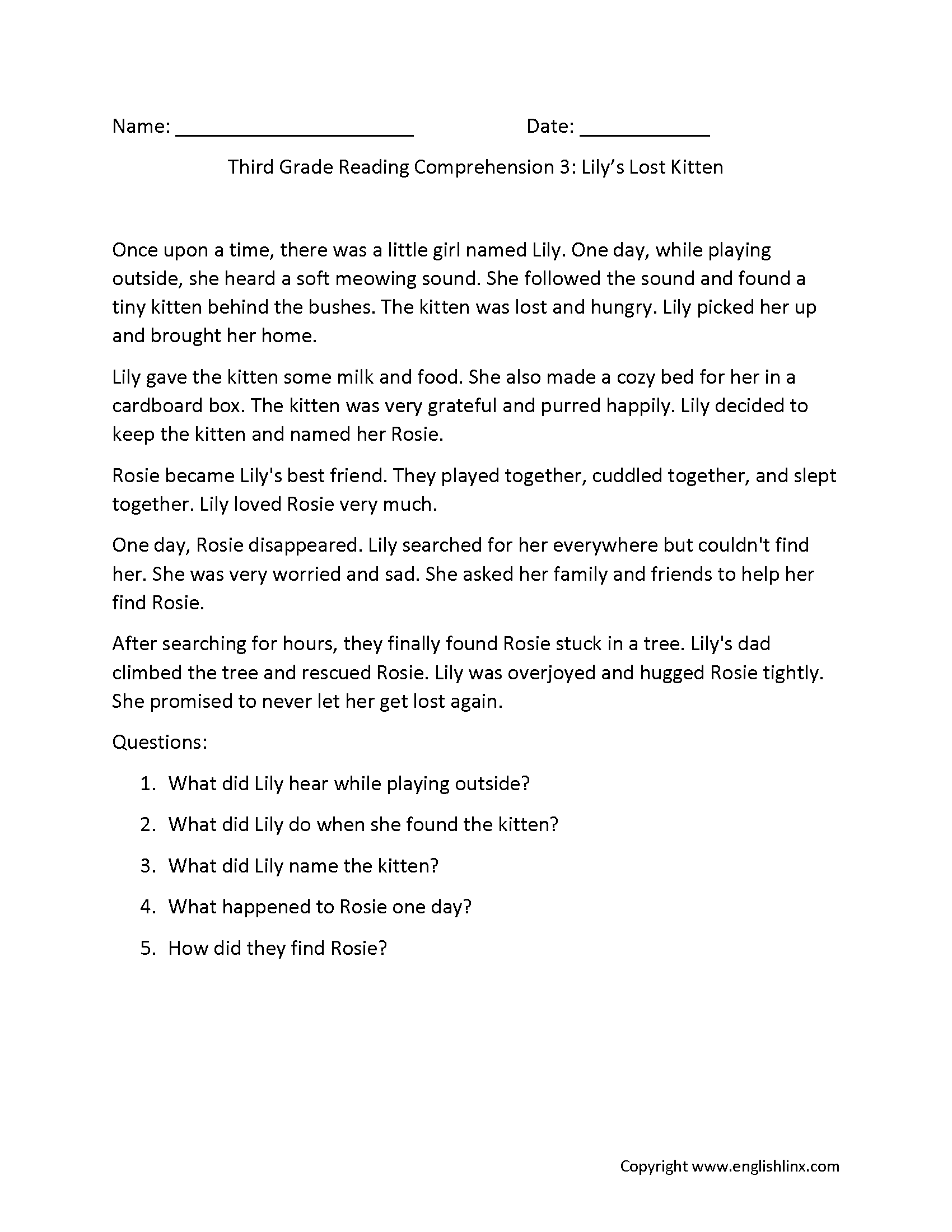 Englishlinx Reading Comprehension Worksheets Englishlinx Reading Comprehension Worksheets