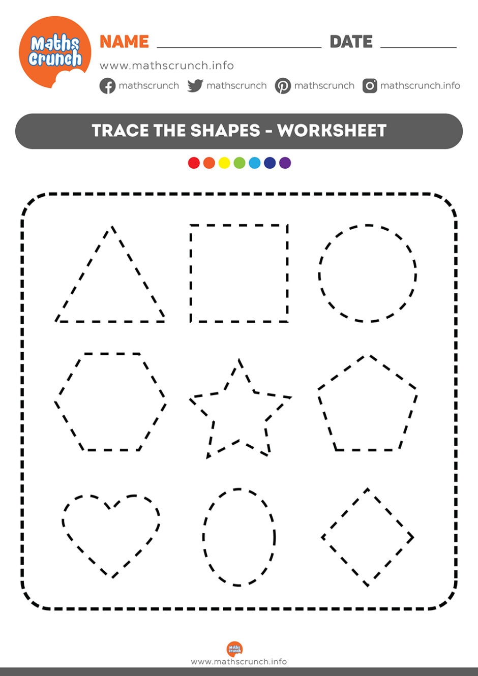 Preschool Free Printable Shapes Worksheets