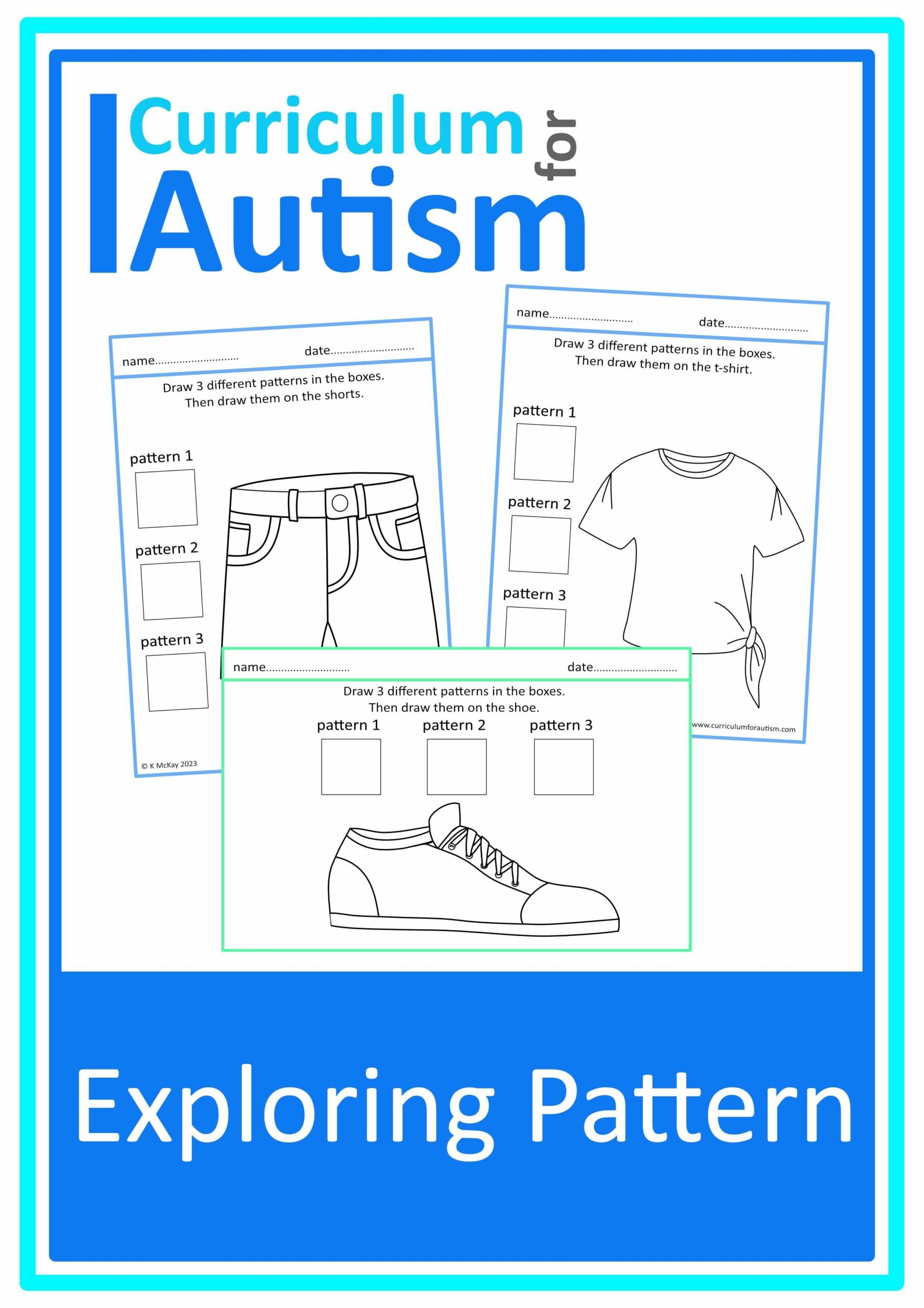 Exploring Lines Worksheets Special Education Autism Inclusion Classroom Art Lessons Curriculum For Autism