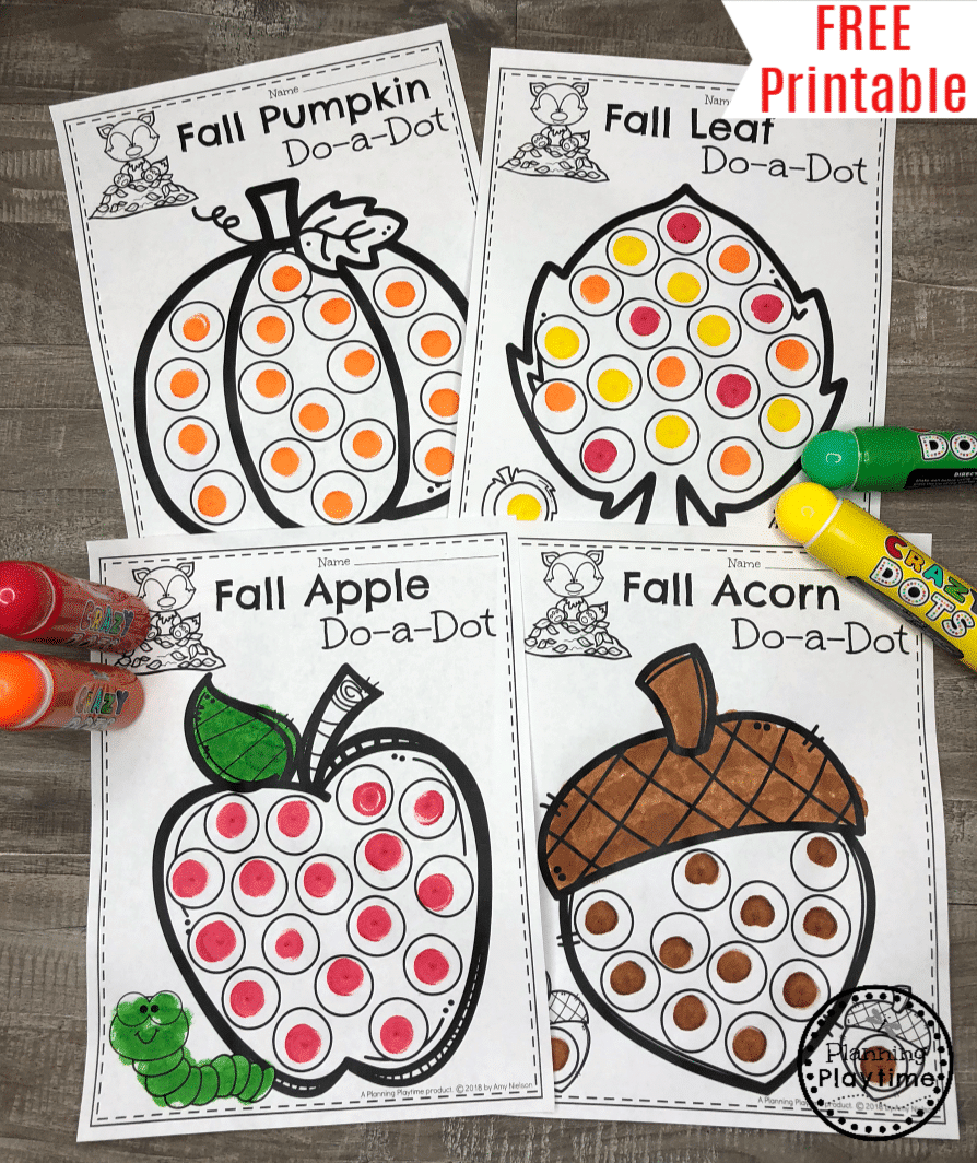 Fall Coloring Pages Planning Playtime