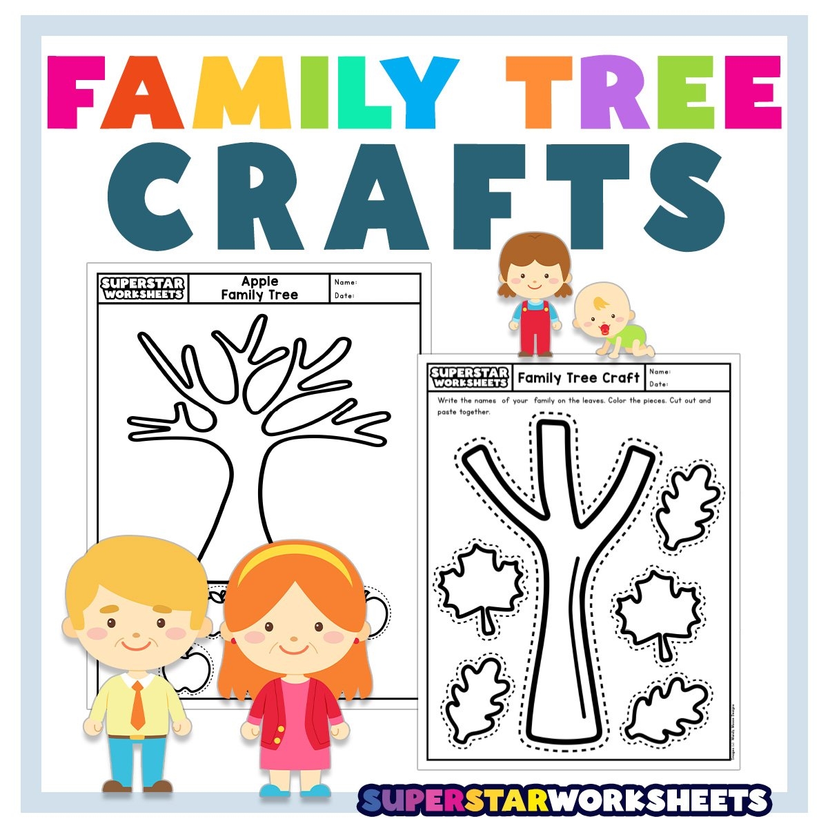 Family Tree Craft Superstar Worksheets