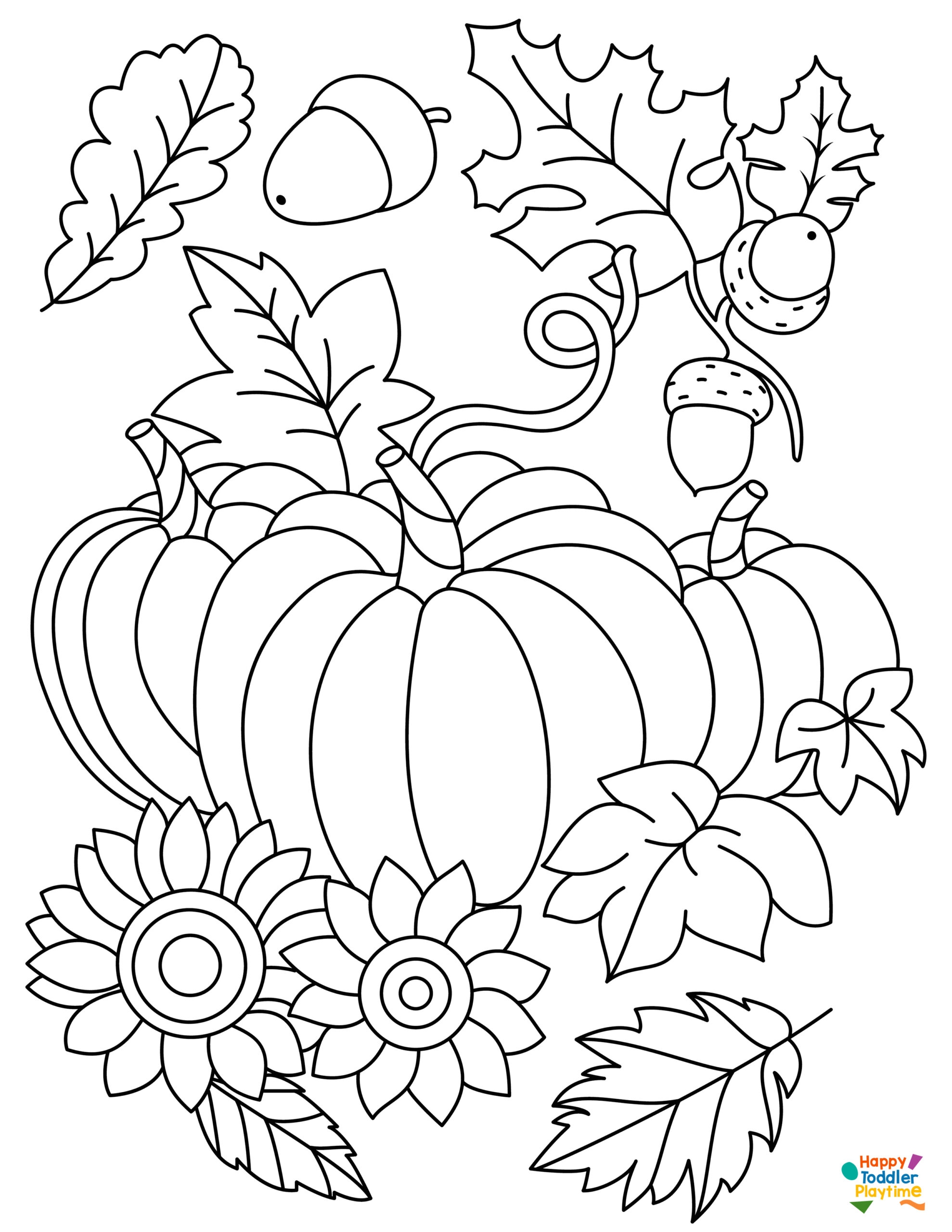 Printable Fall Coloring Pages Preschool