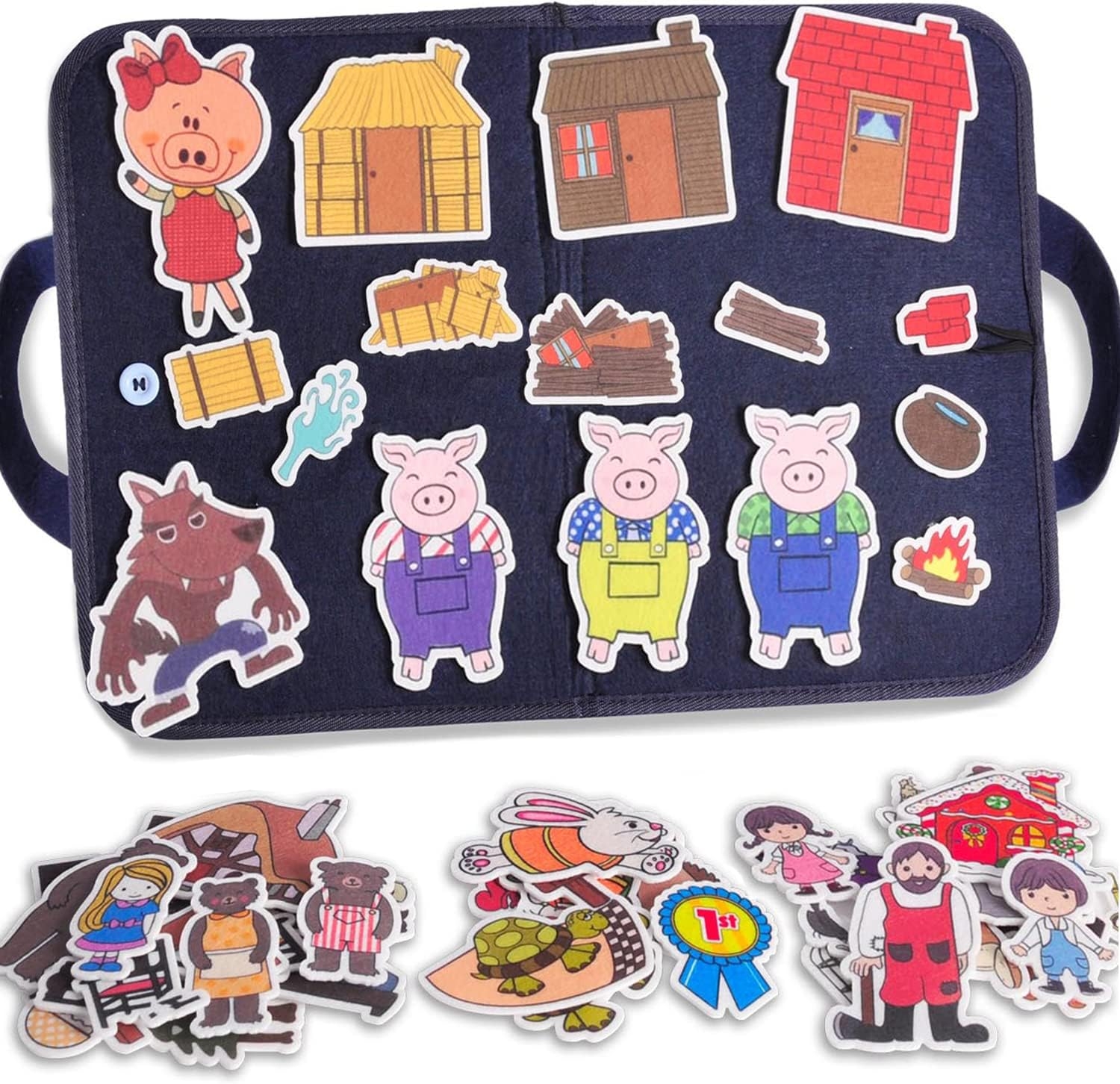 Felt Story Set For Preschool Toddlers 4 Classic Tales