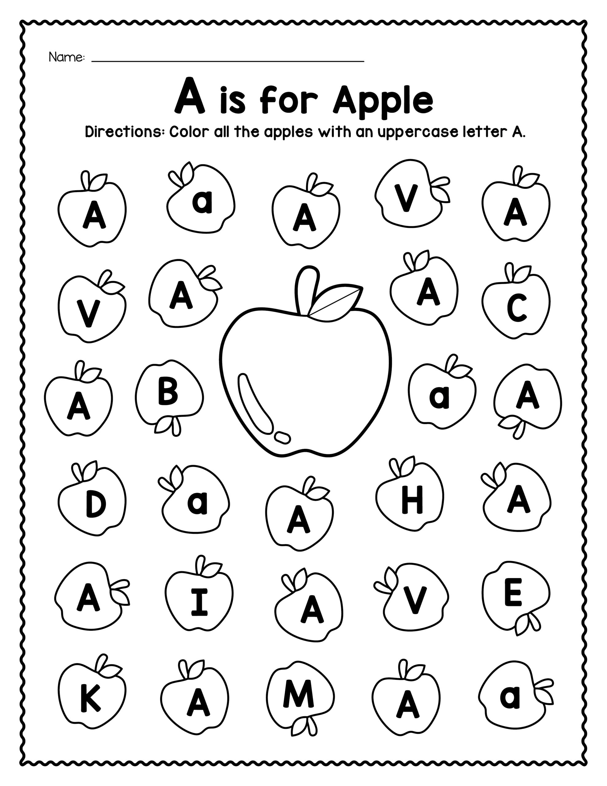 Free Printable Letter Recognition Worksheets Pdf