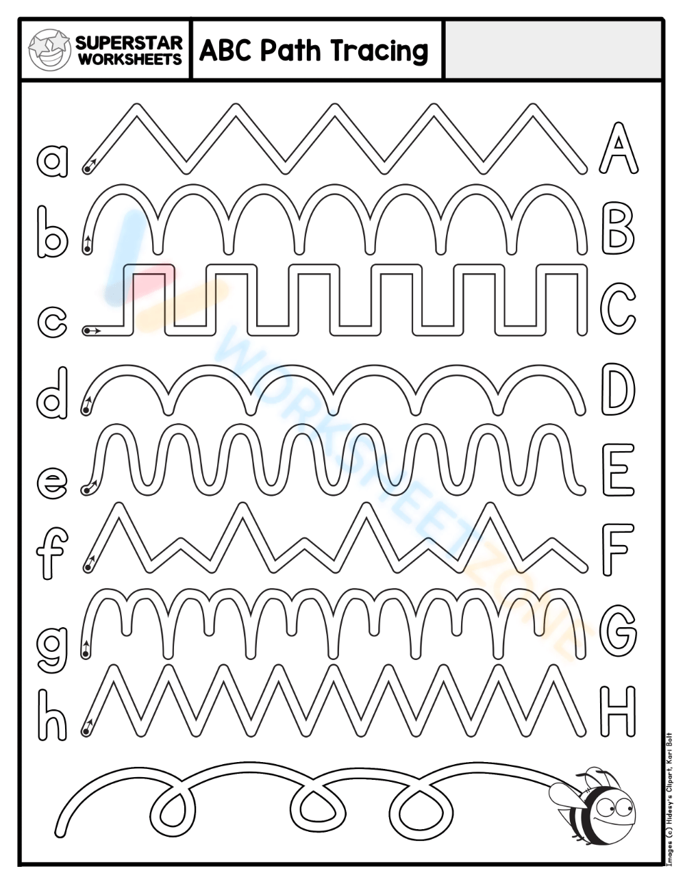 Alphabet Pencil Control Worksheets Alphabet Pencil Control Worksheets