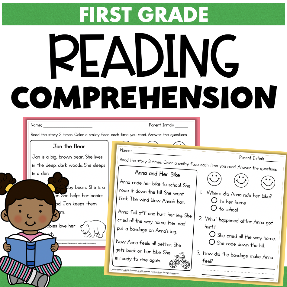 Reading Comprehension First Grade Worksheet