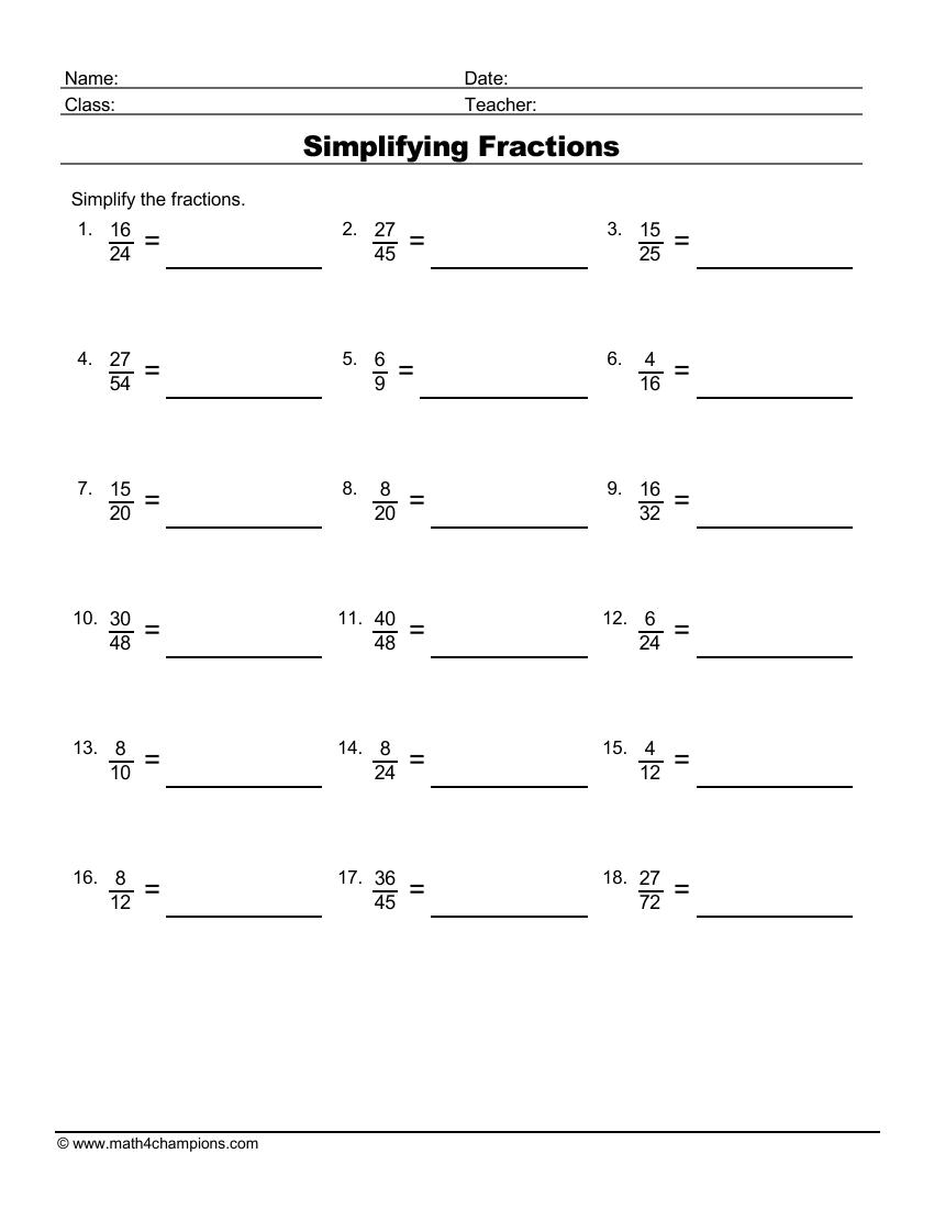 Free Printable Worksheets Fractions All Operations Free Printable Worksheets Fractions All Operations