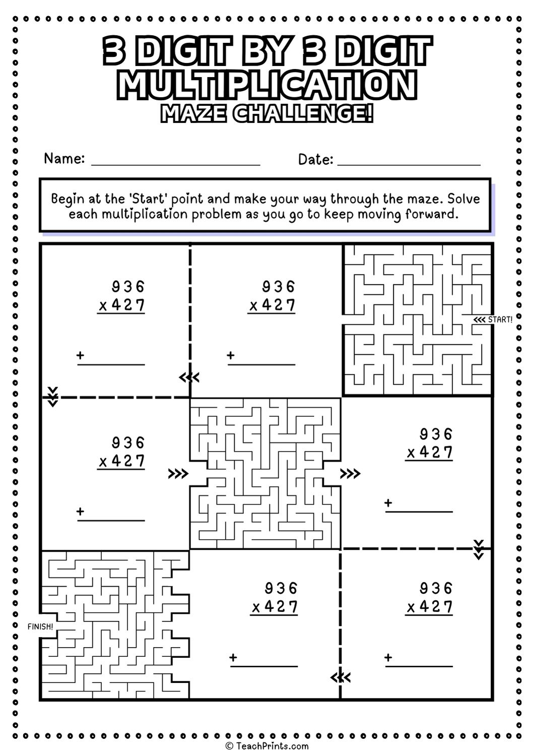 Free 3 Digit By 3 Digit Multiplication Worksheets Teach Prints Free 3 Digit By 3 Digit Multiplication Worksheets Teach Prints