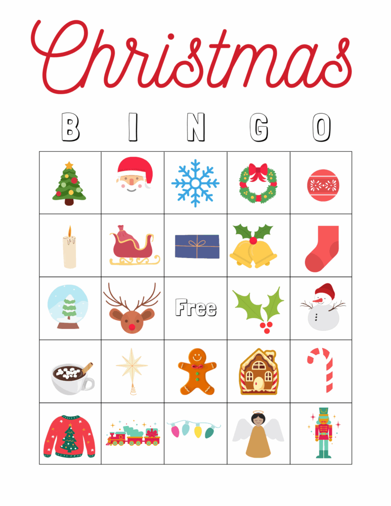 Free Christmas Bingo For Kids Arinsolangeathome