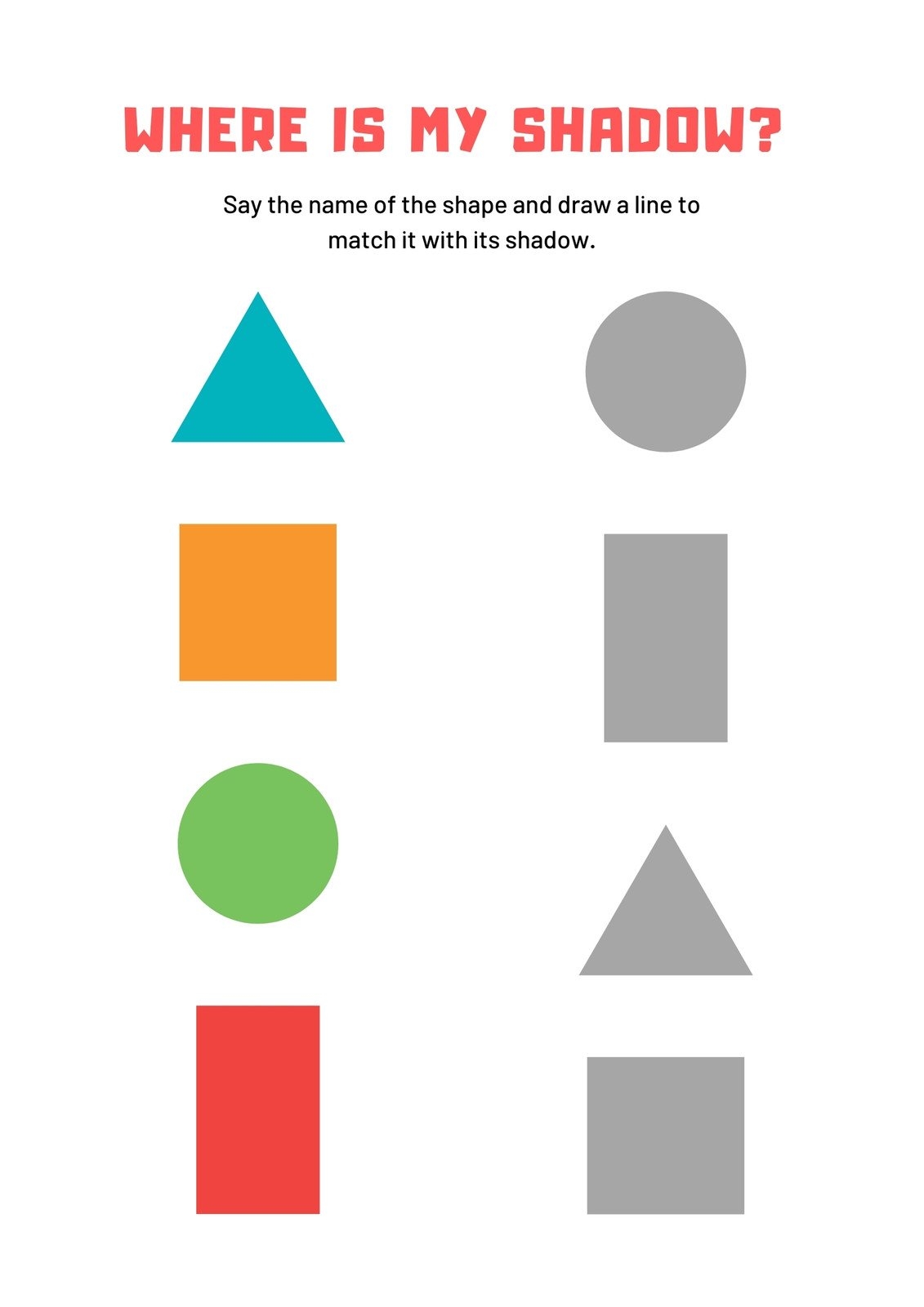 Toddler Matching Worksheets Free Printable