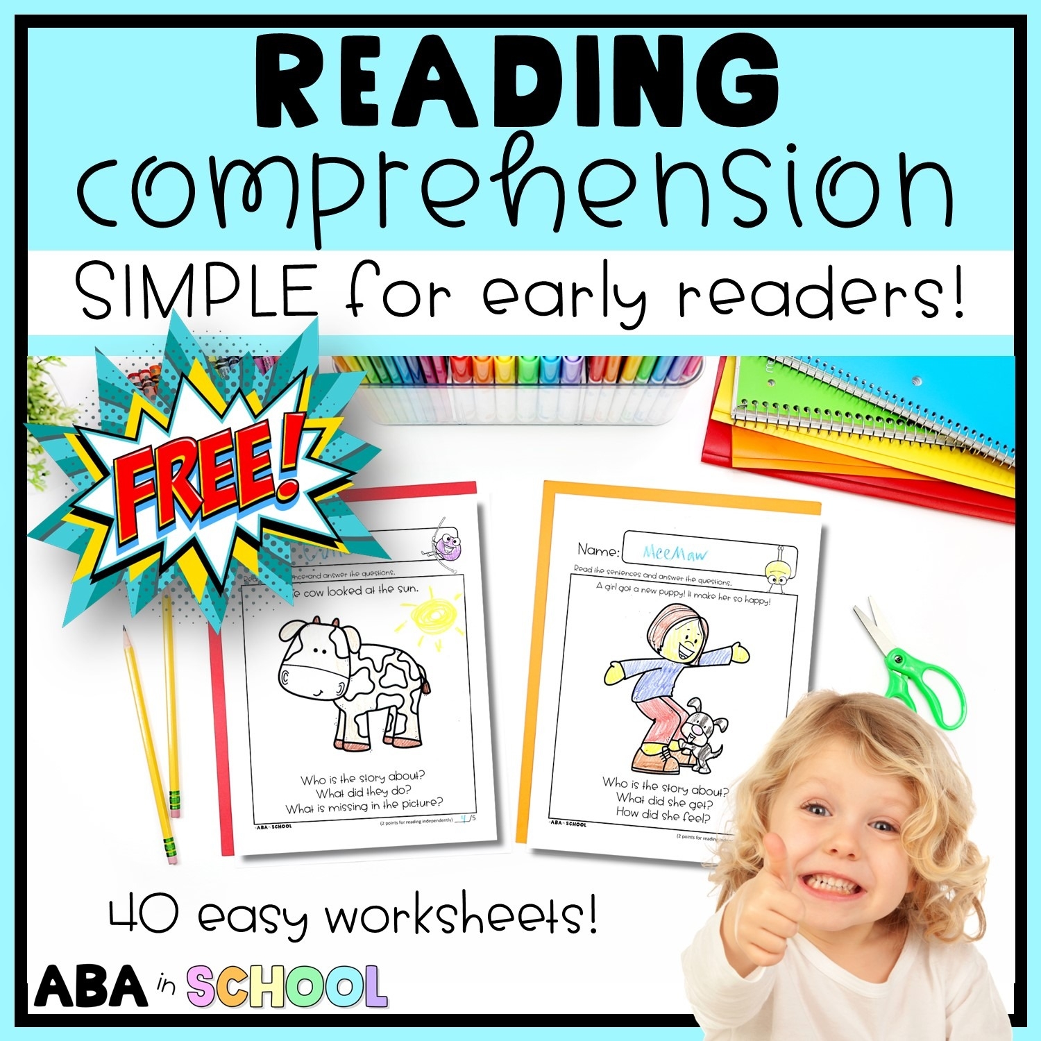 FREE Easy Reading Comprehension Passages